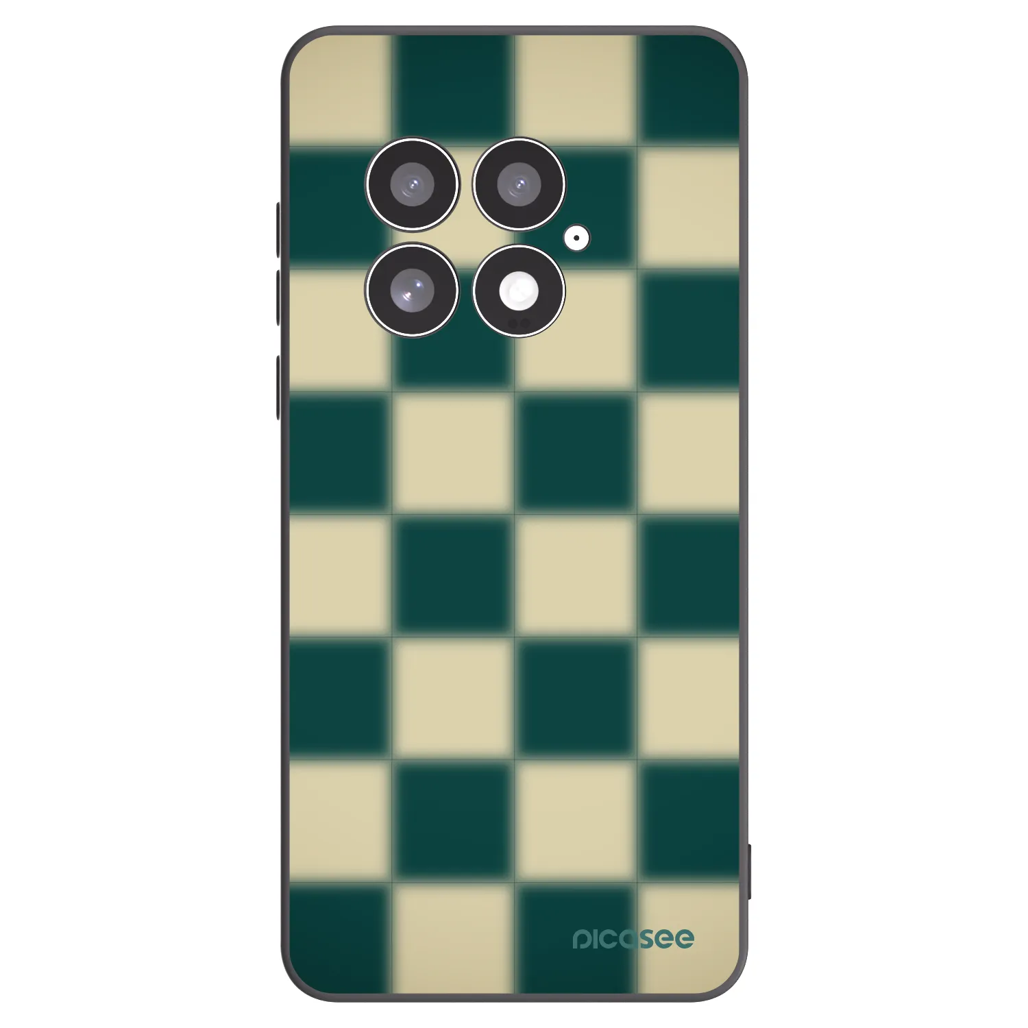 Picasee fekete szilikon tok az alábbi mobiltelefonokra OnePlus 13 5G - Shadow Chess