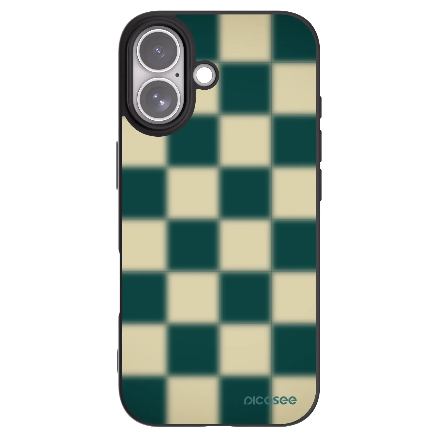 Picasee fekete szilikon tok az alábbi mobiltelefonokra Apple iPhone 17 - Shadow Chess
