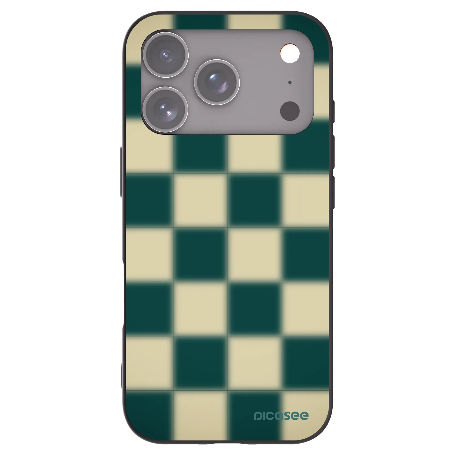 Picasee fekete szilikon tok az alábbi mobiltelefonokra Apple iPhone 17 Pro - Shadow Chess