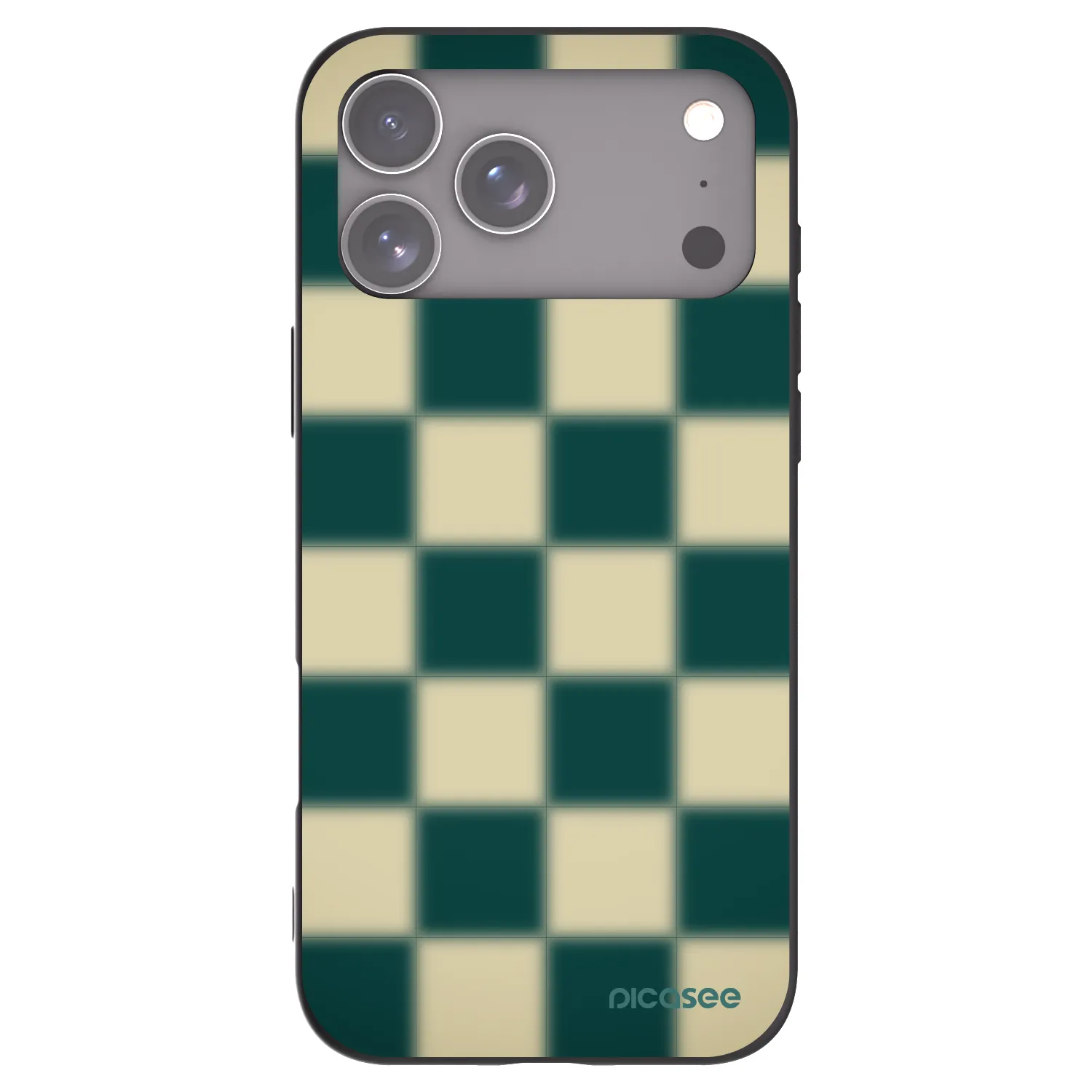 Picasee fekete szilikon tok az alábbi mobiltelefonokra Apple iPhone 17 Pro Max - Shadow Chess