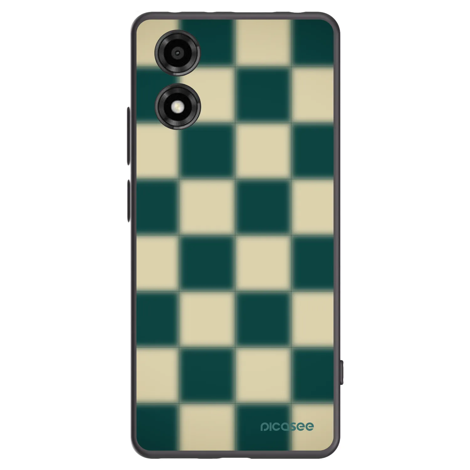 Picasee fekete szilikon tok az alábbi mobiltelefonokra Motorola Moto E14 - Shadow Chess