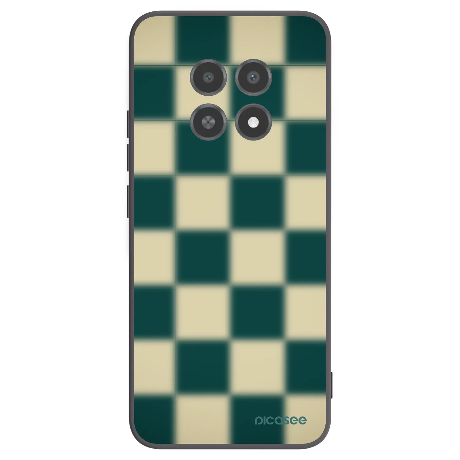 Picasee fekete szilikon tok az alábbi mobiltelefonokra Realme 12X - Shadow Chess
