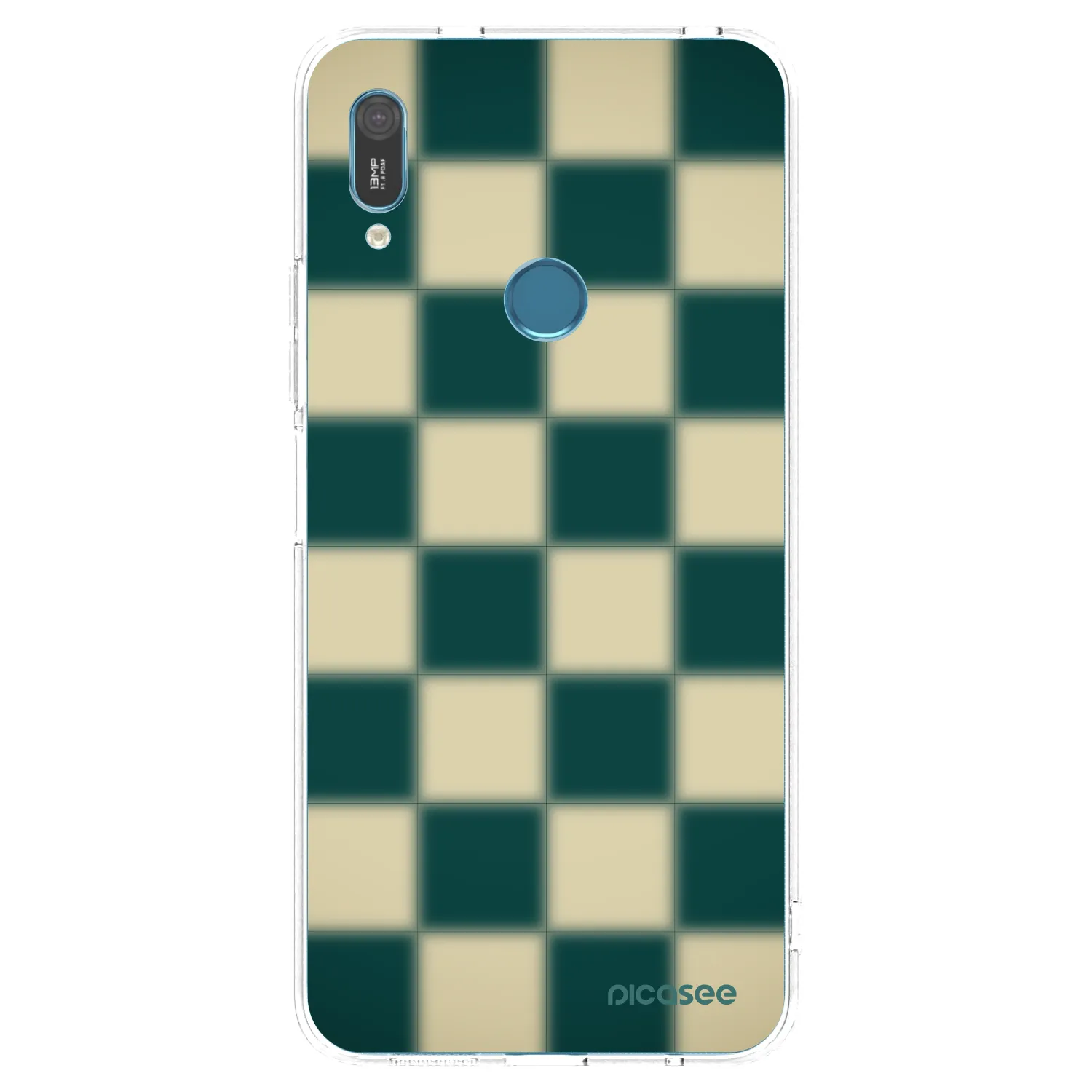 Picasee átlátszó szilikon tok az alábbi mobiltelefonokra Huawei Y6 2019 - Shadow Chess