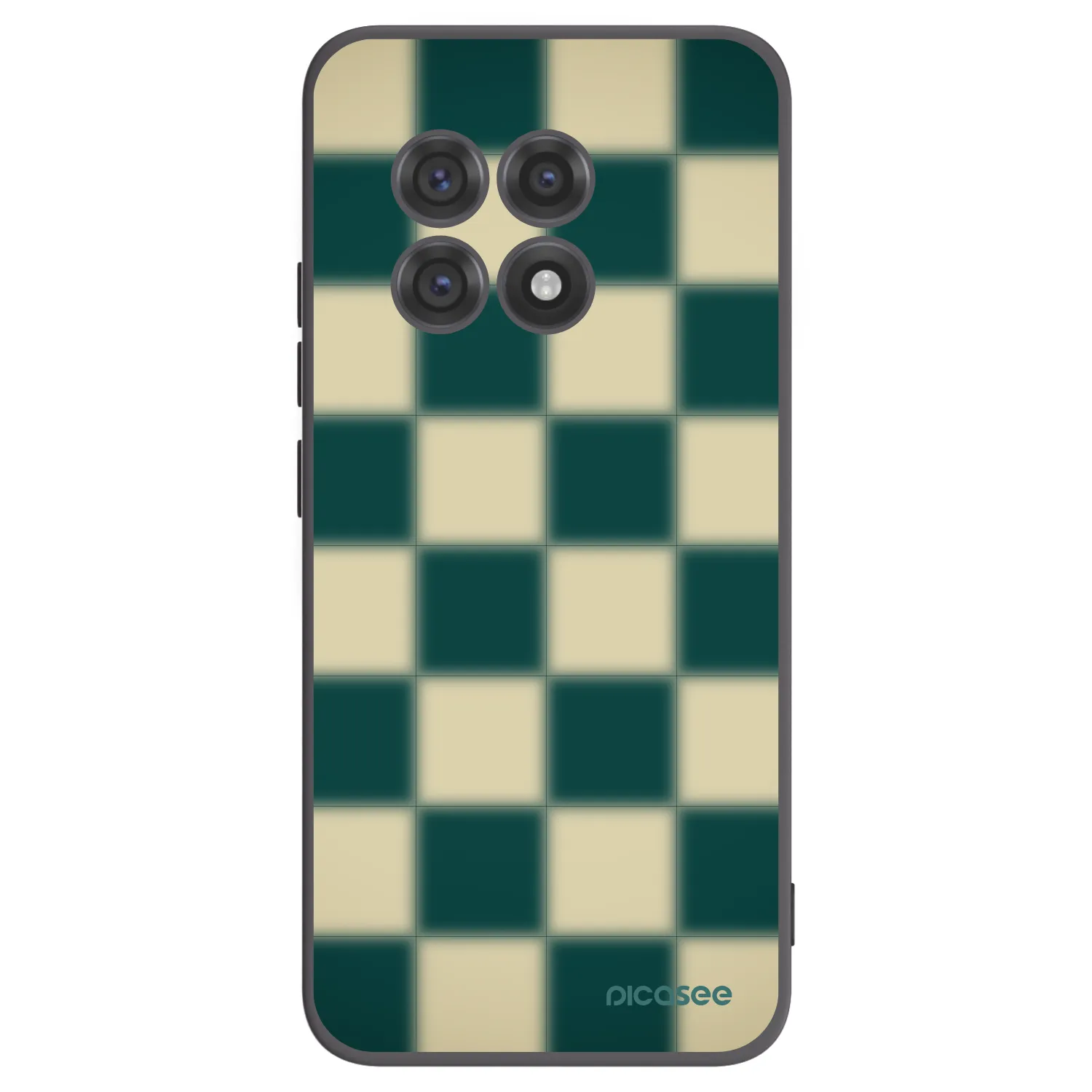 Picasee fekete szilikon tok az alábbi mobiltelefonokra OnePlus 13R 5G - Shadow Chess
