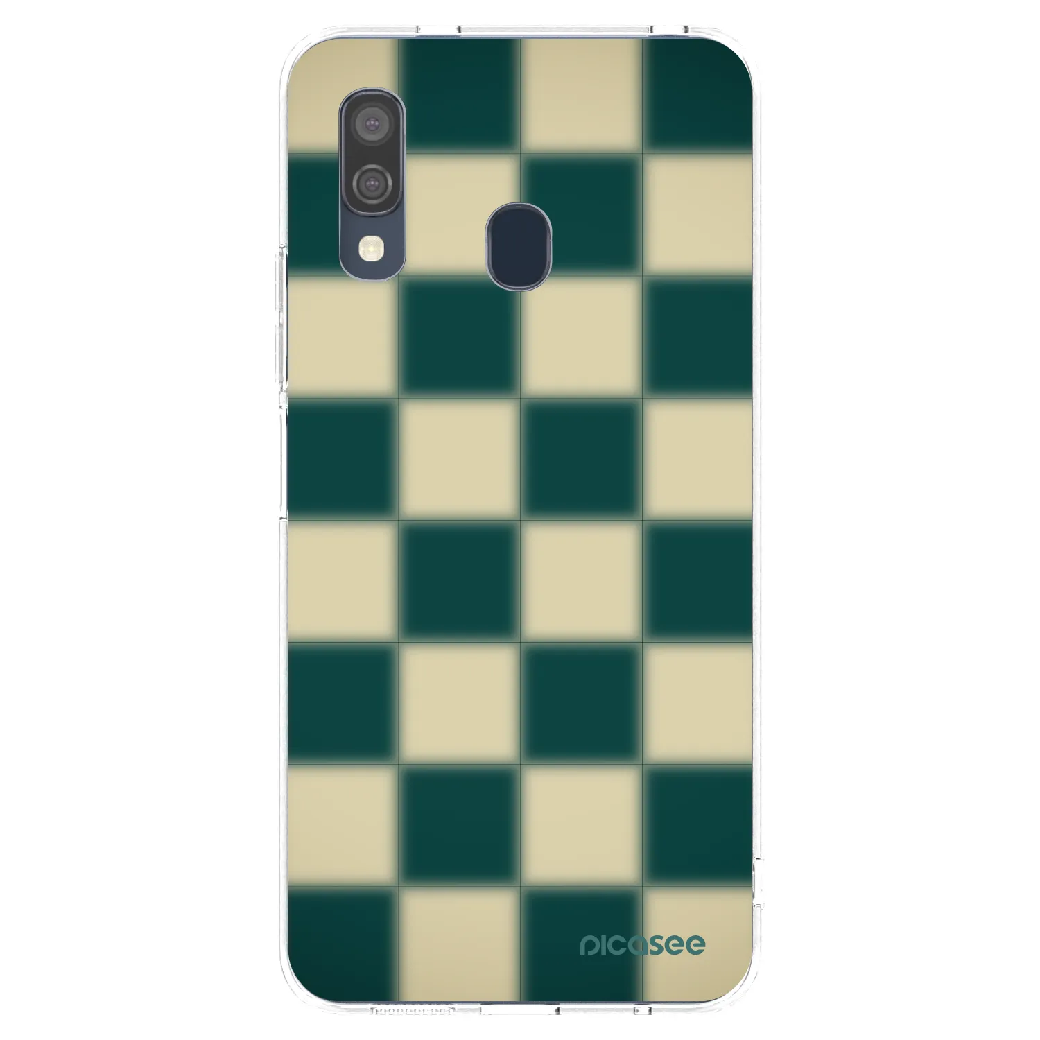 Picasee átlátszó szilikon tok az alábbi mobiltelefonokra Samsung Galaxy A40 A405F - Shadow Chess
