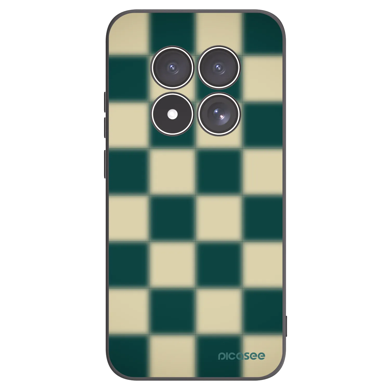 Picasee fekete szilikon tok az alábbi mobiltelefonokra Xiaomi Redmi Note 15 Pro 4G - Shadow Chess