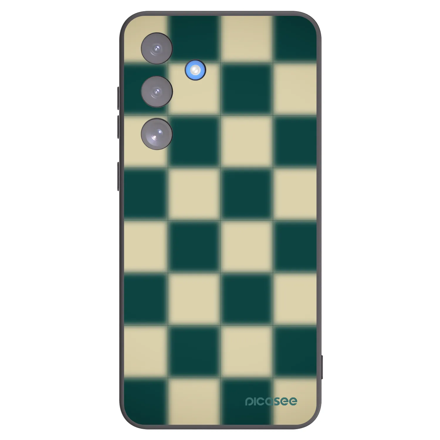 Picasee fekete szilikon tok az alábbi mobiltelefonokra Samsung Galaxy S25 FE 5G - Shadow Chess
