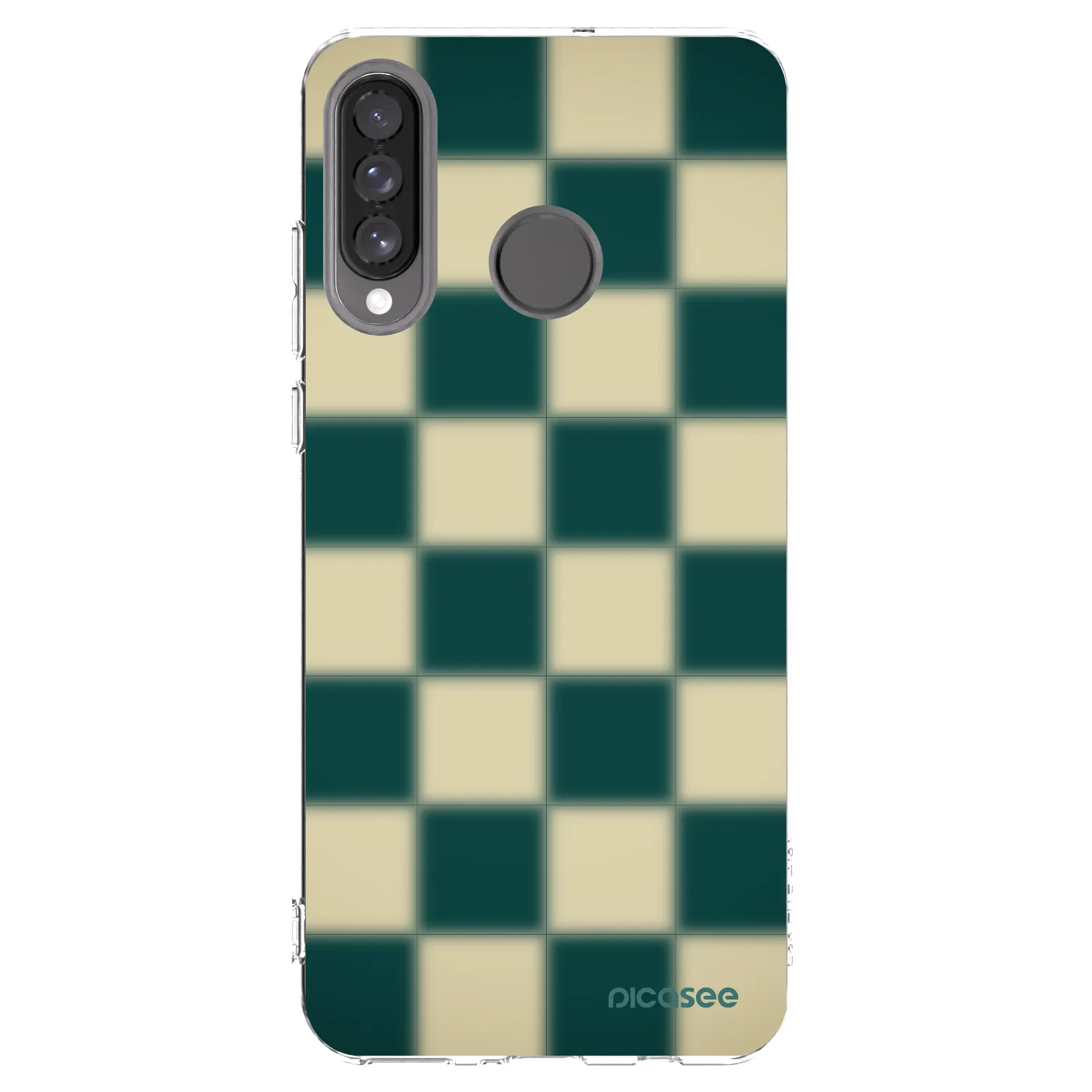 Picasee átlátszó szilikon tok az alábbi mobiltelefonokra Huawei P30 Lite - Shadow Chess