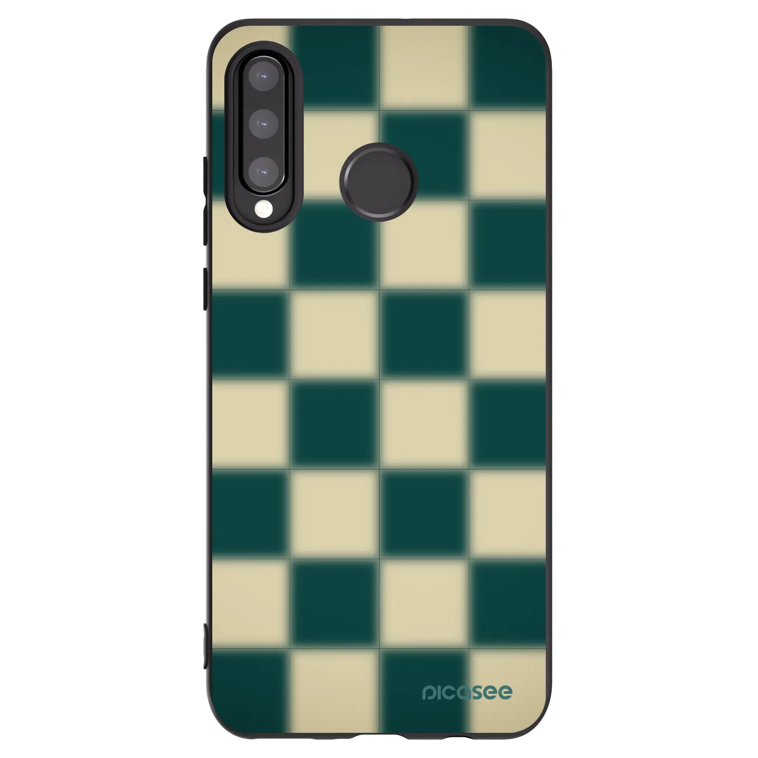 Picasee fekete szilikon tok az alábbi mobiltelefonokra Huawei P30 Lite - Shadow Chess