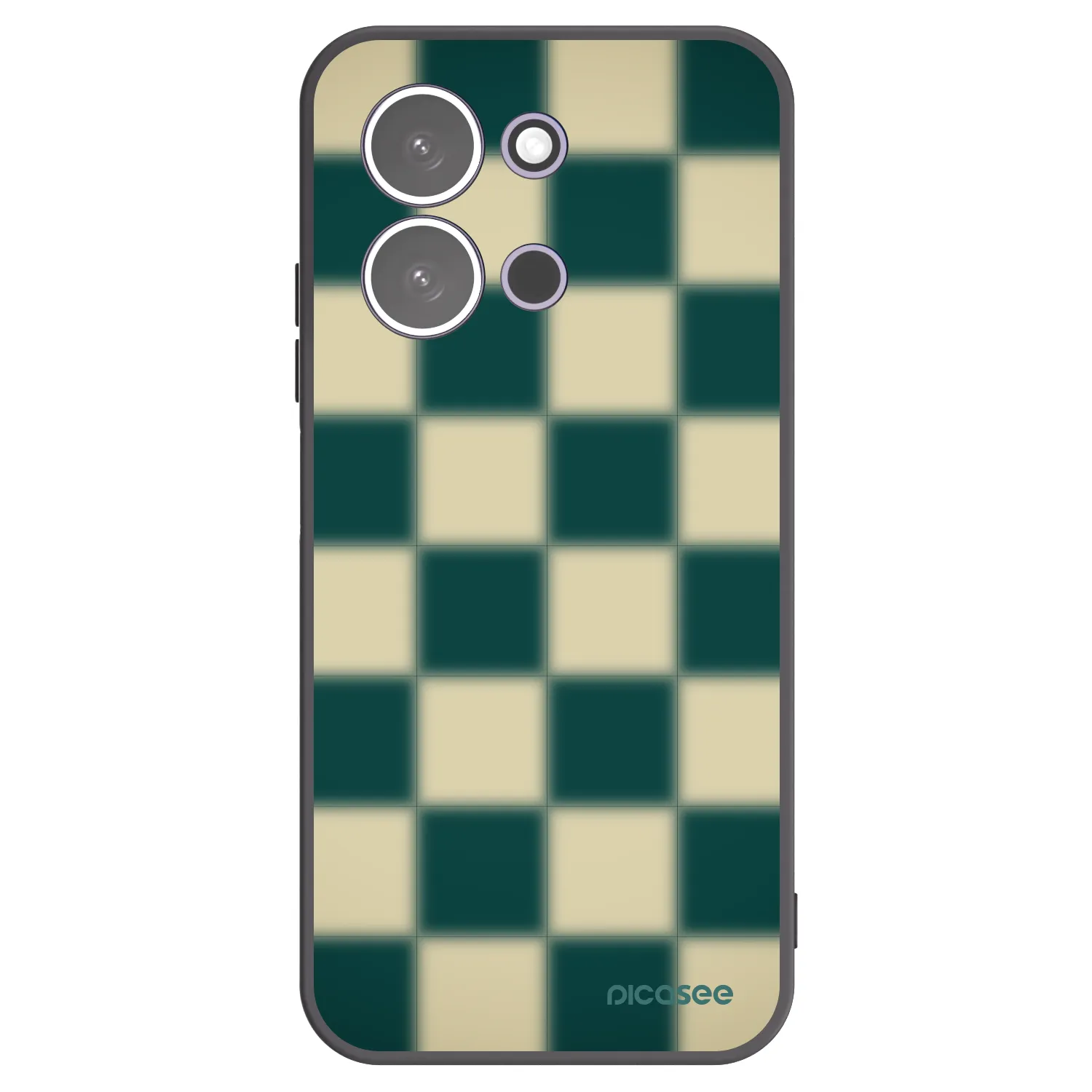 Picasee fekete szilikon tok az alábbi mobiltelefonokra Xiaomi Redmi 15C 5G - Shadow Chess