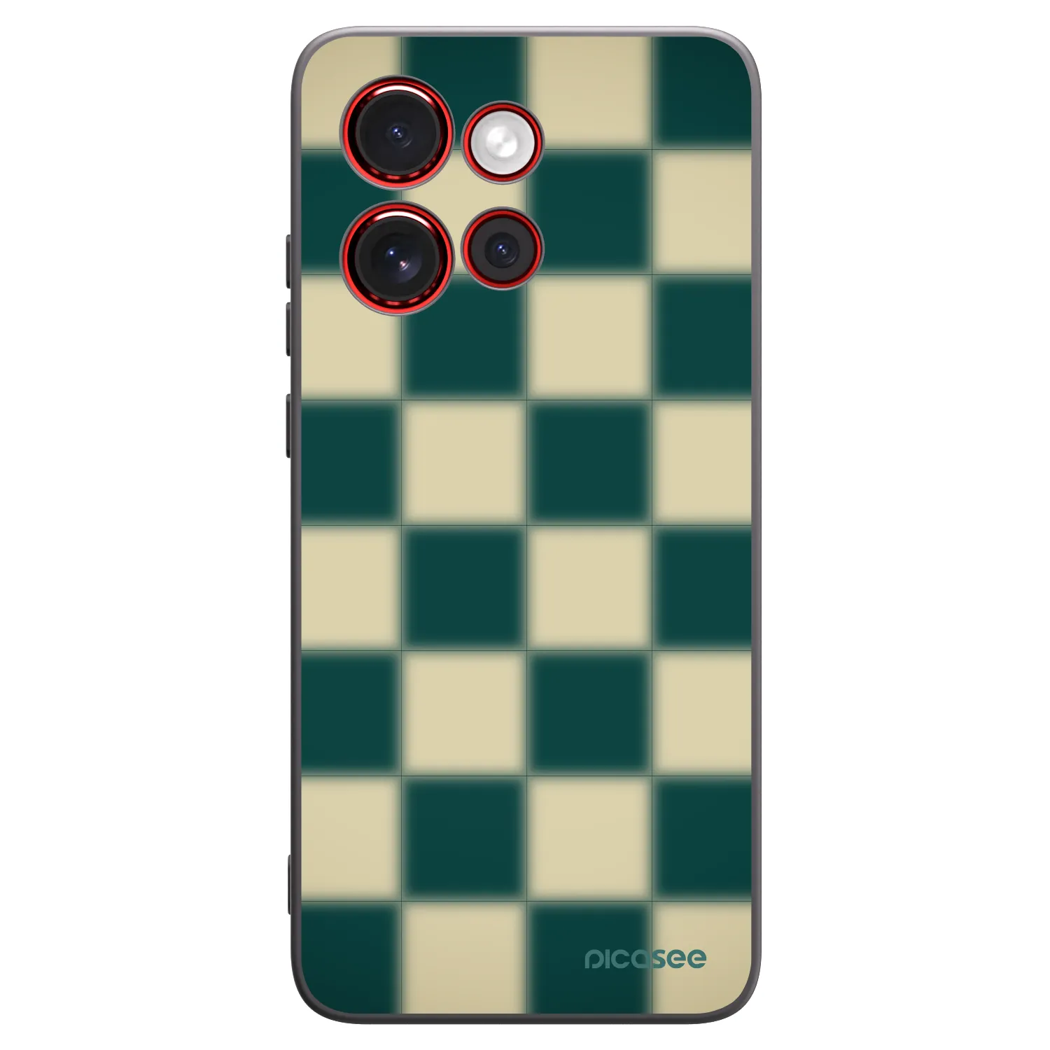 Picasee fekete szilikon tok az alábbi mobiltelefonokra Motorola Edge 60 Neo 5G - Shadow Chess