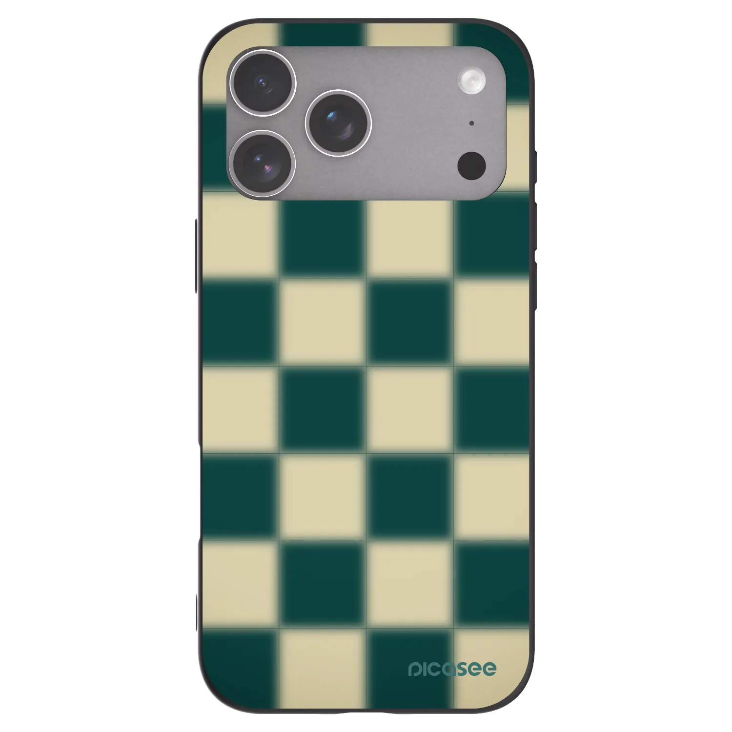 Picasee fekete szilikon tok az alábbi mobiltelefonokra Apple iPhone 18 Pro Max - Shadow Chess