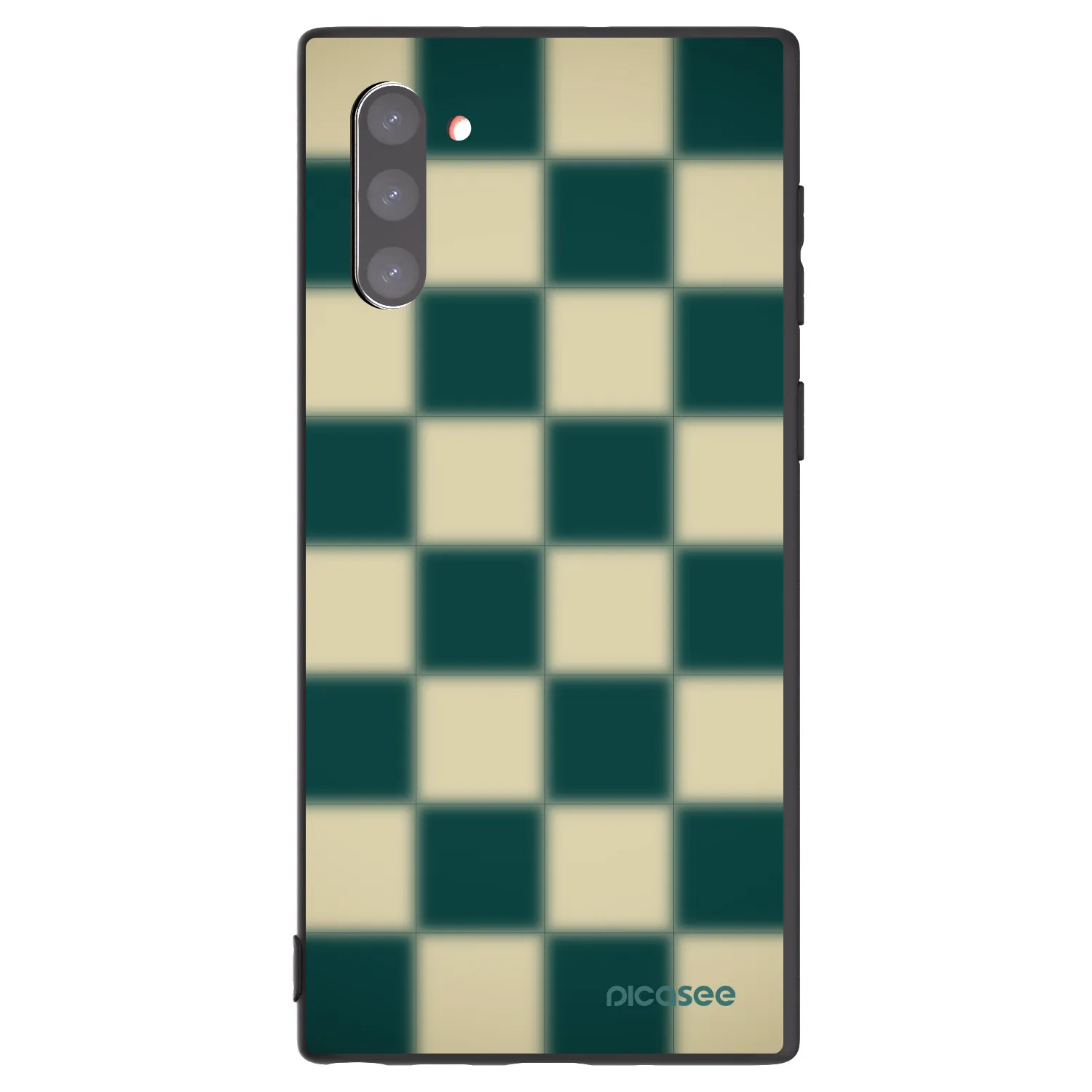 Picasee fekete szilikon tok az alábbi mobiltelefonokra Samsung Galaxy Note 10 N970F - Shadow Chess