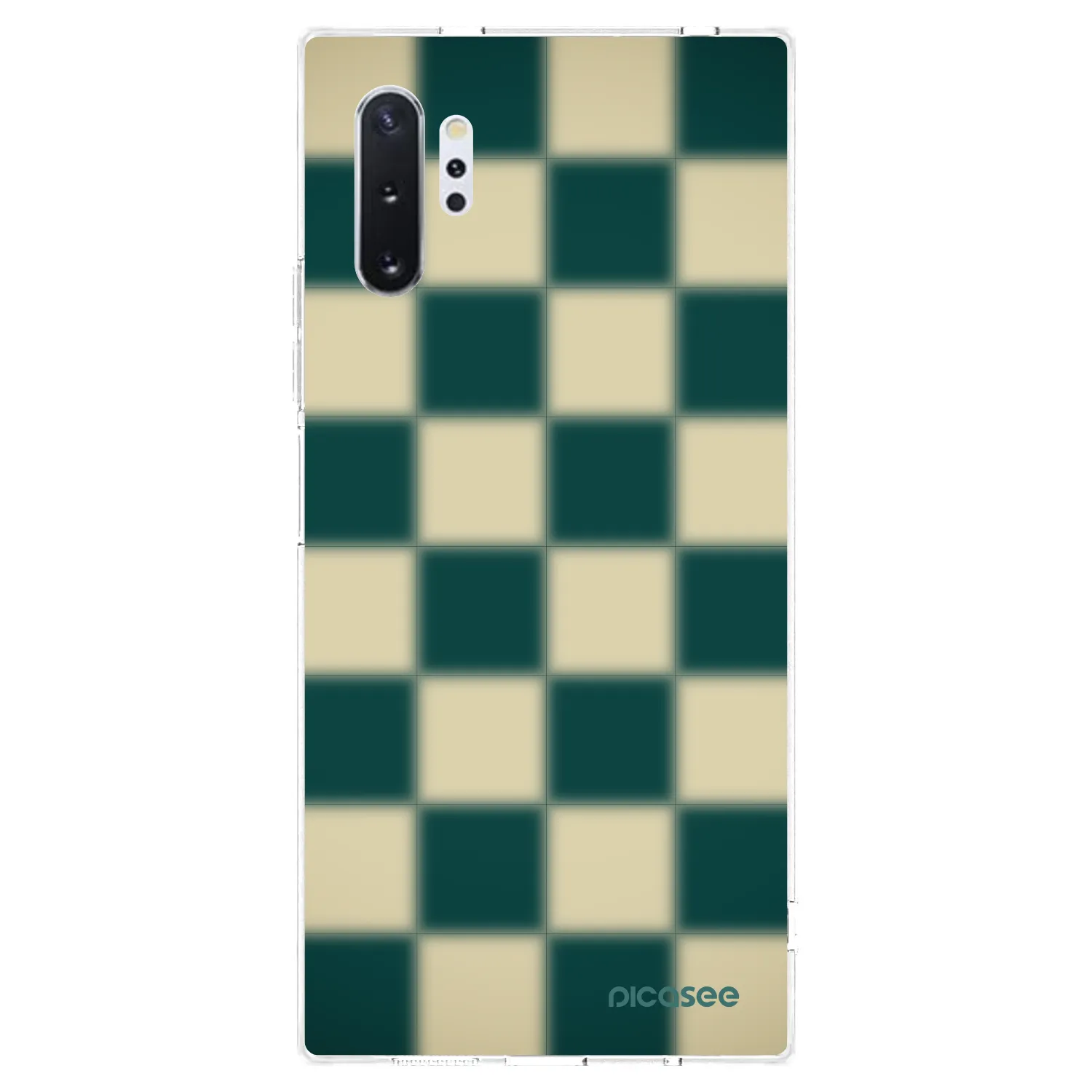 Picasee átlátszó szilikon tok az alábbi mobiltelefonokra Samsung Galaxy Note 10+ N975F - Shadow Chess