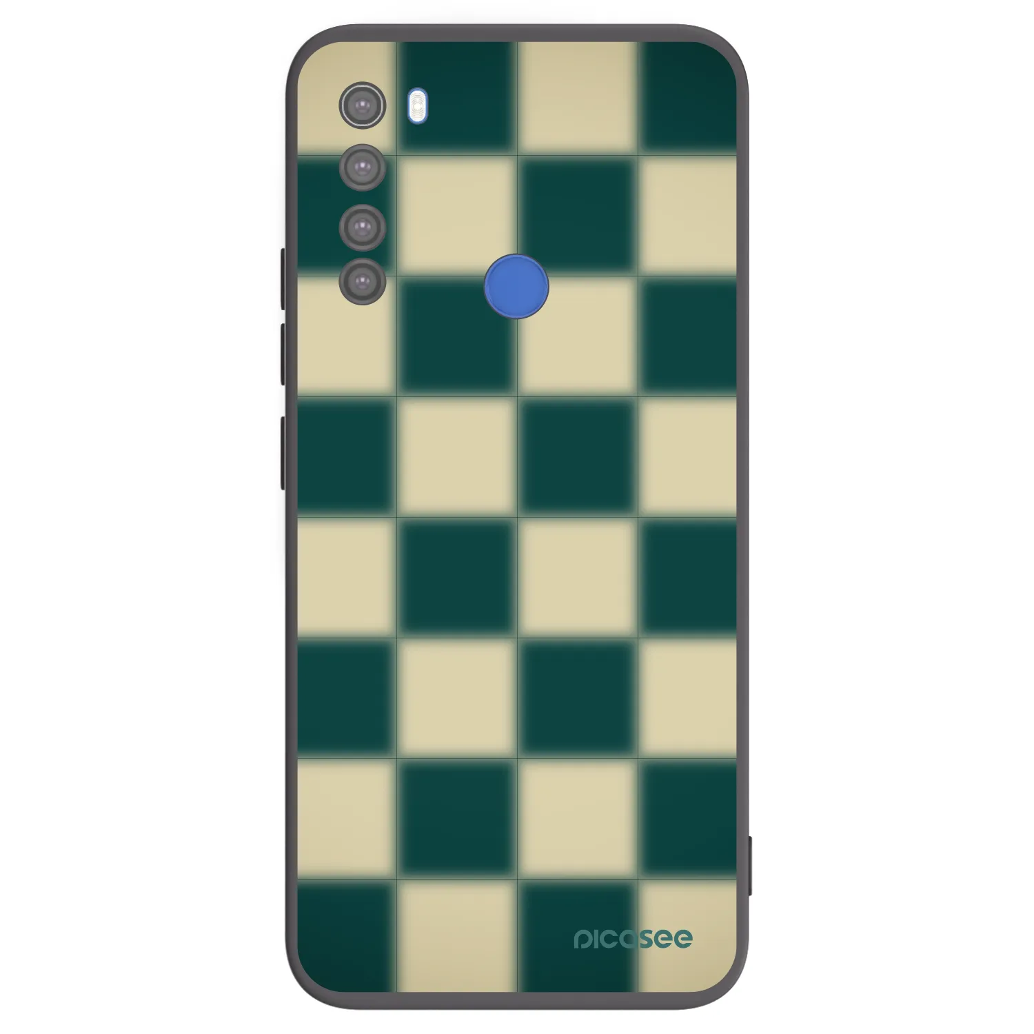 Picasee fekete szilikon tok az alábbi mobiltelefonokra Xiaomi Redmi Note 8T - Shadow Chess
