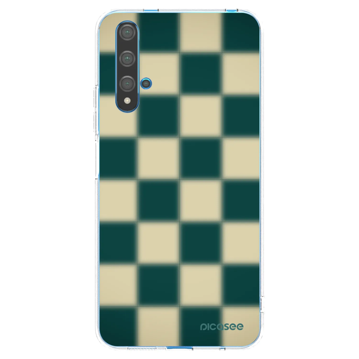 Picasee átlátszó szilikon tok az alábbi mobiltelefonokra Huawei Nova 5T - Shadow Chess