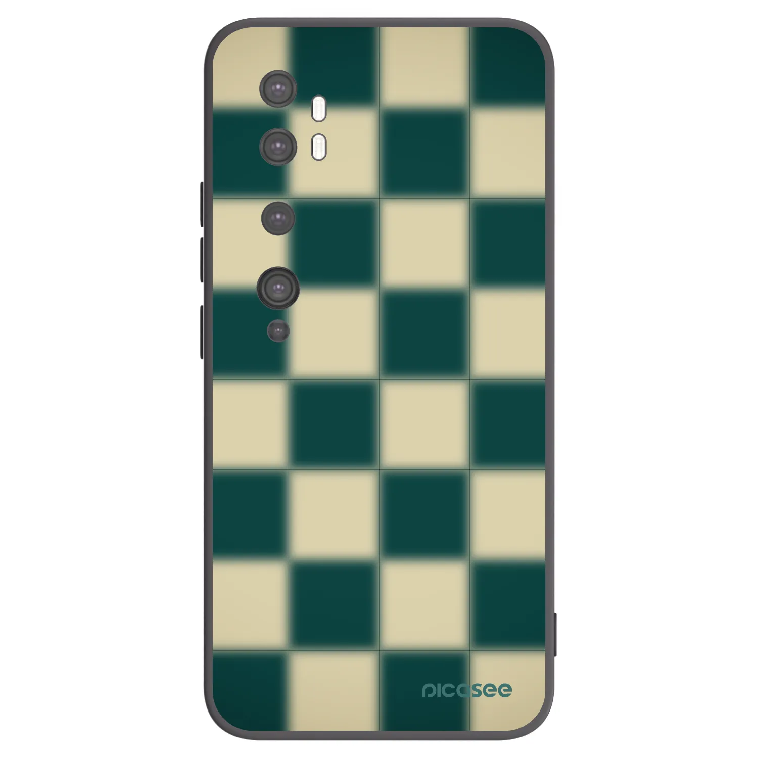 Picasee fekete szilikon tok az alábbi mobiltelefonokra Xiaomi Mi Note 10 (Pro) - Shadow Chess