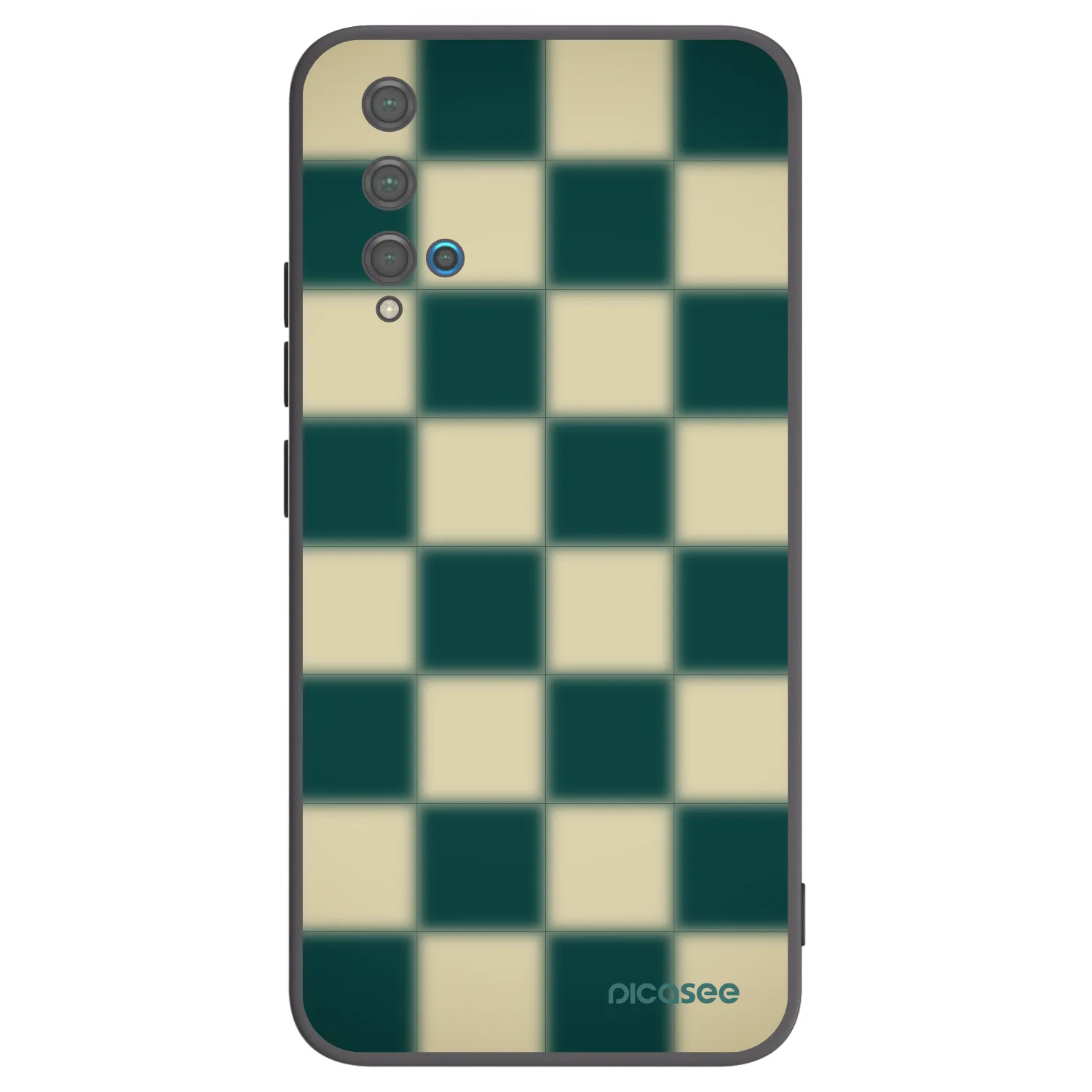 Picasee fekete szilikon tok az alábbi mobiltelefonokra Huawei Nova 5T - Shadow Chess