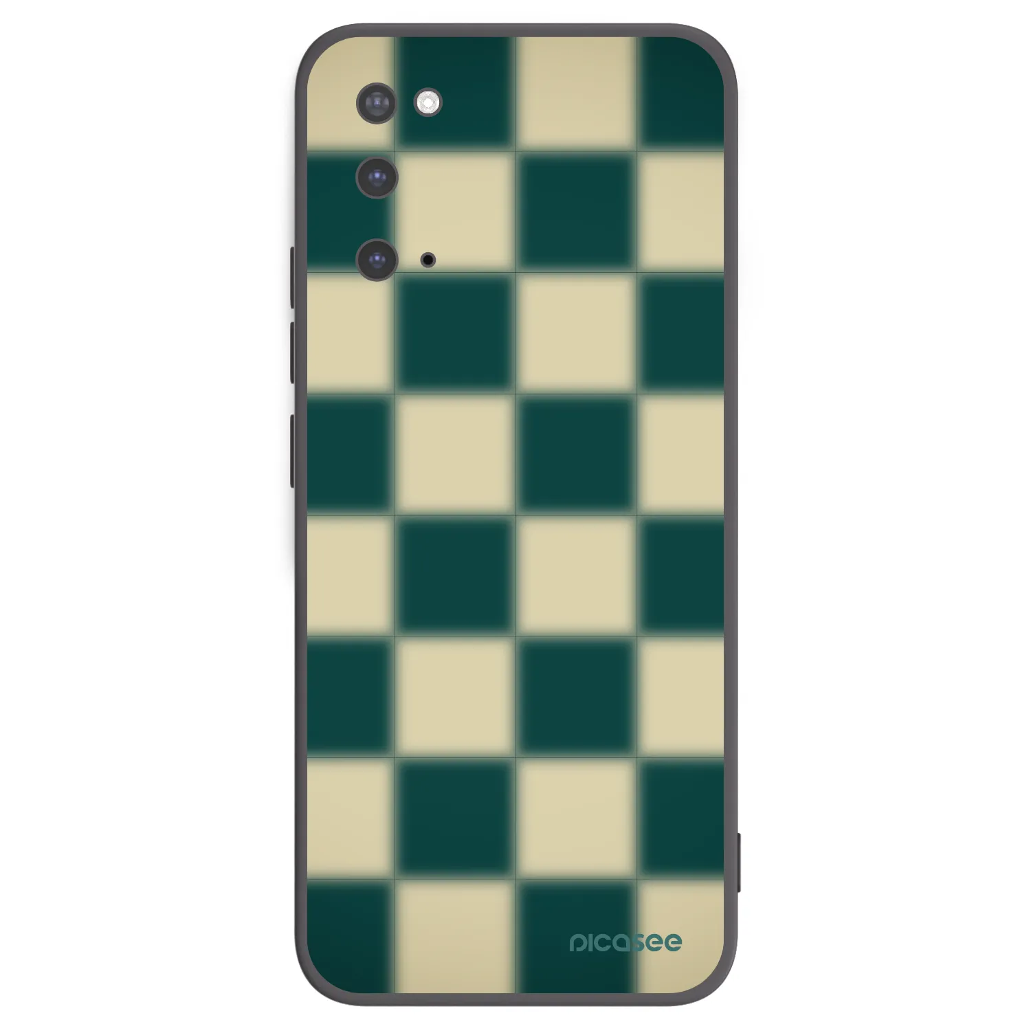 Picasee fekete szilikon tok az alábbi mobiltelefonokra Samsung Galaxy S20 G980F - Shadow Chess