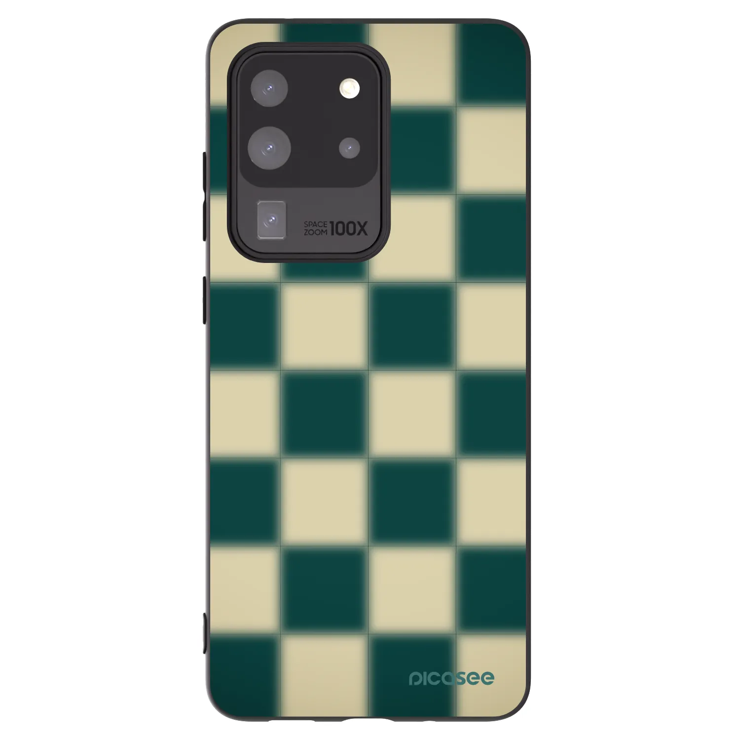 Picasee fekete szilikon tok az alábbi mobiltelefonokra Samsung Galaxy S20 Ultra 5G G988F - Shadow Chess