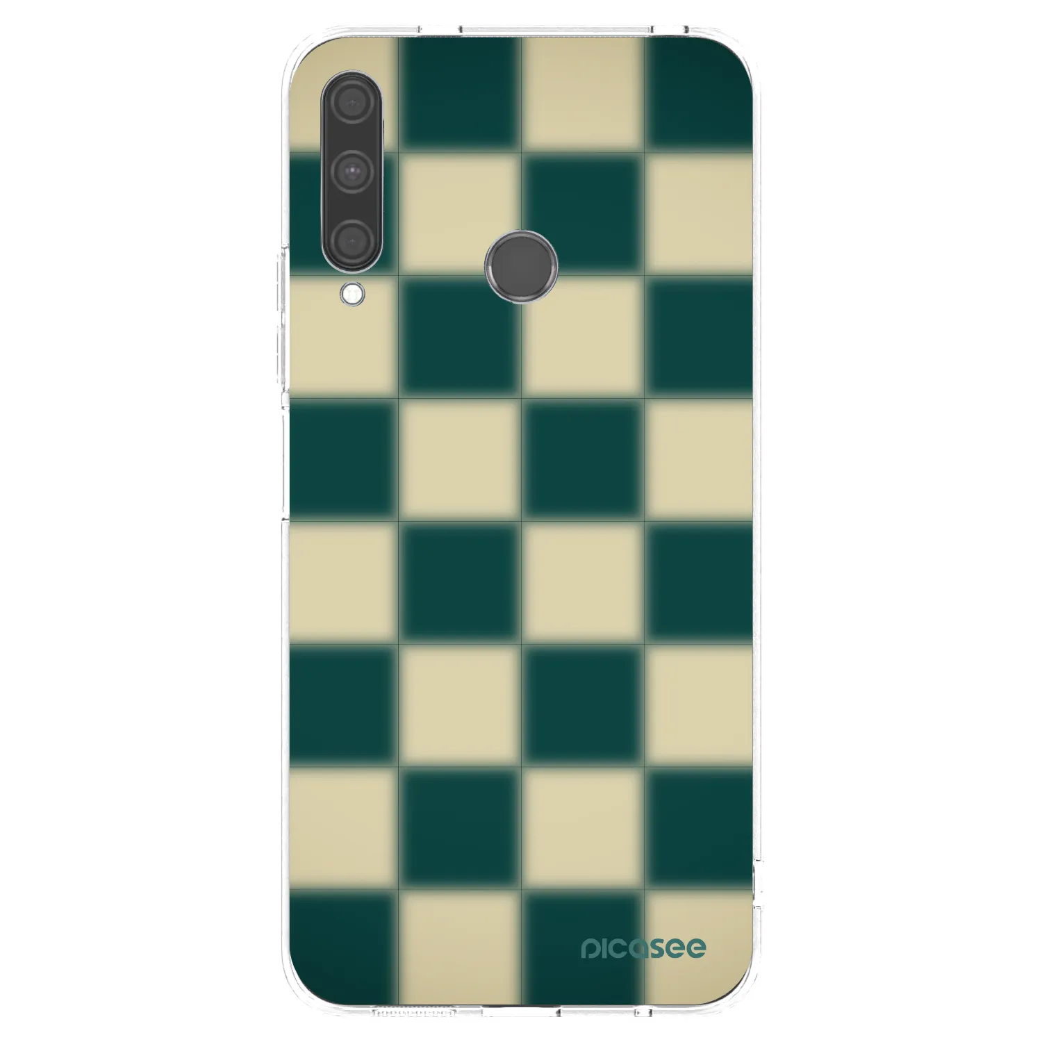 Picasee átlátszó szilikon tok az alábbi mobiltelefonokra Huawei P40 Lite E - Shadow Chess