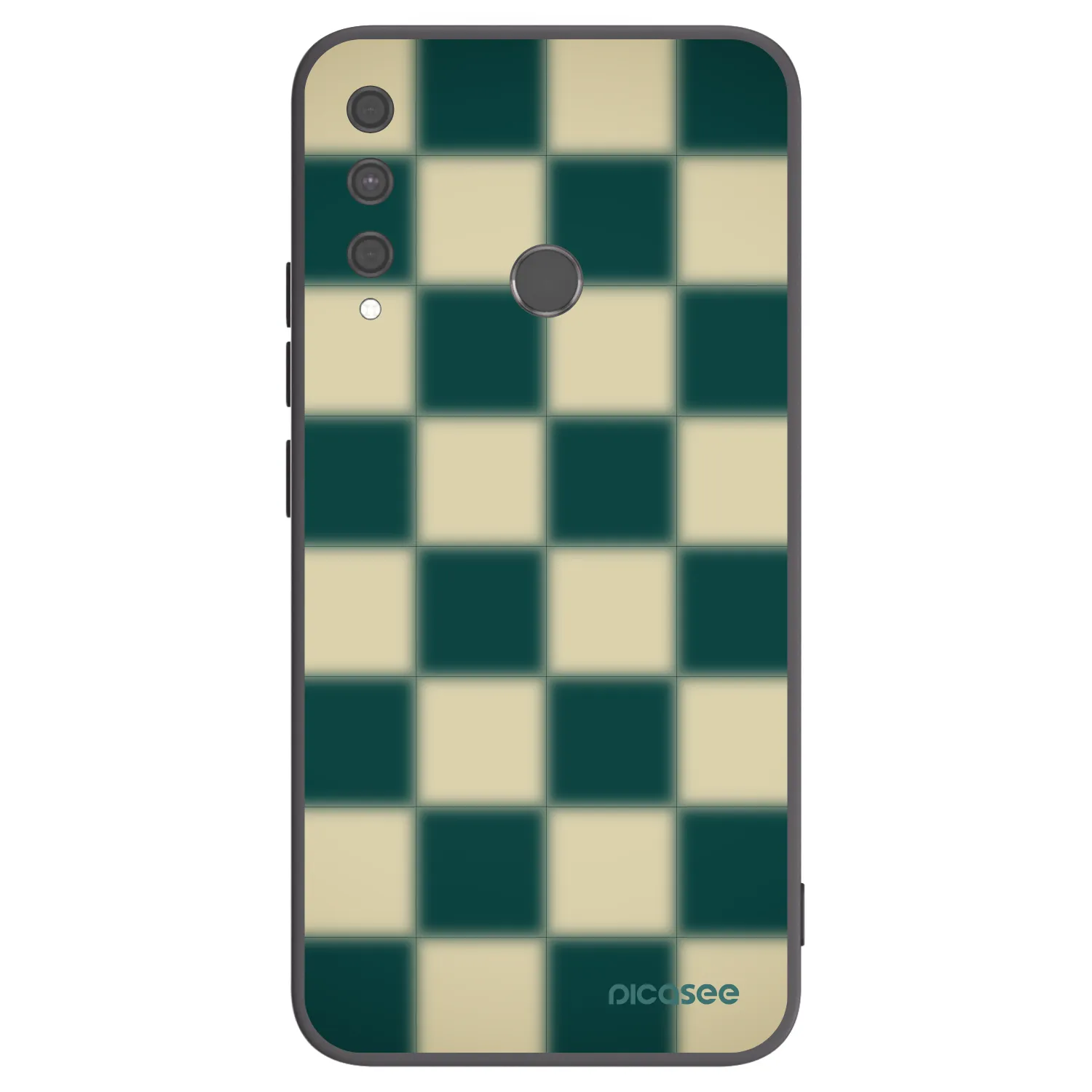 Picasee fekete szilikon tok az alábbi mobiltelefonokra Huawei P40 Lite E - Shadow Chess
