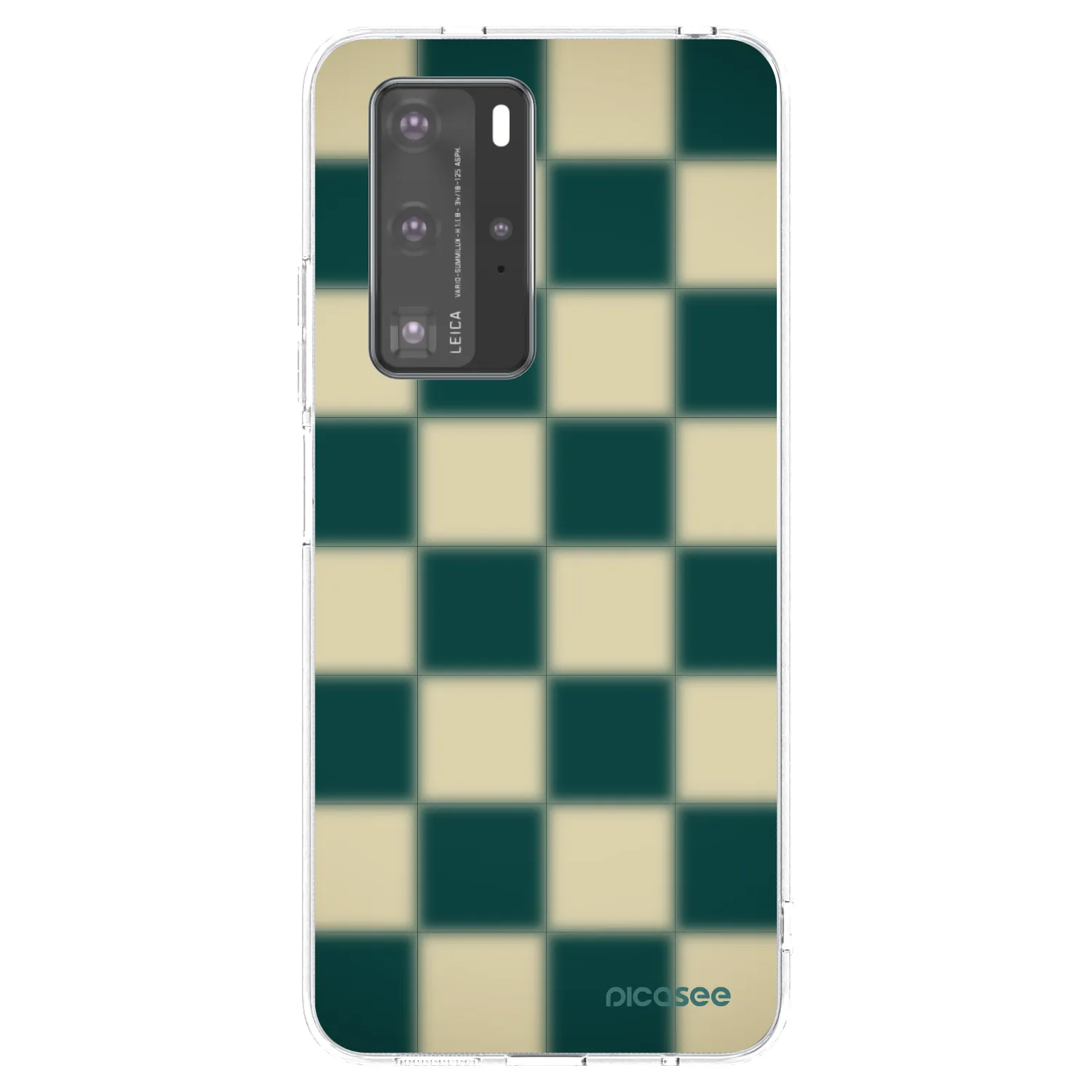 Picasee átlátszó szilikon tok az alábbi mobiltelefonokra Huawei P40 Pro - Shadow Chess
