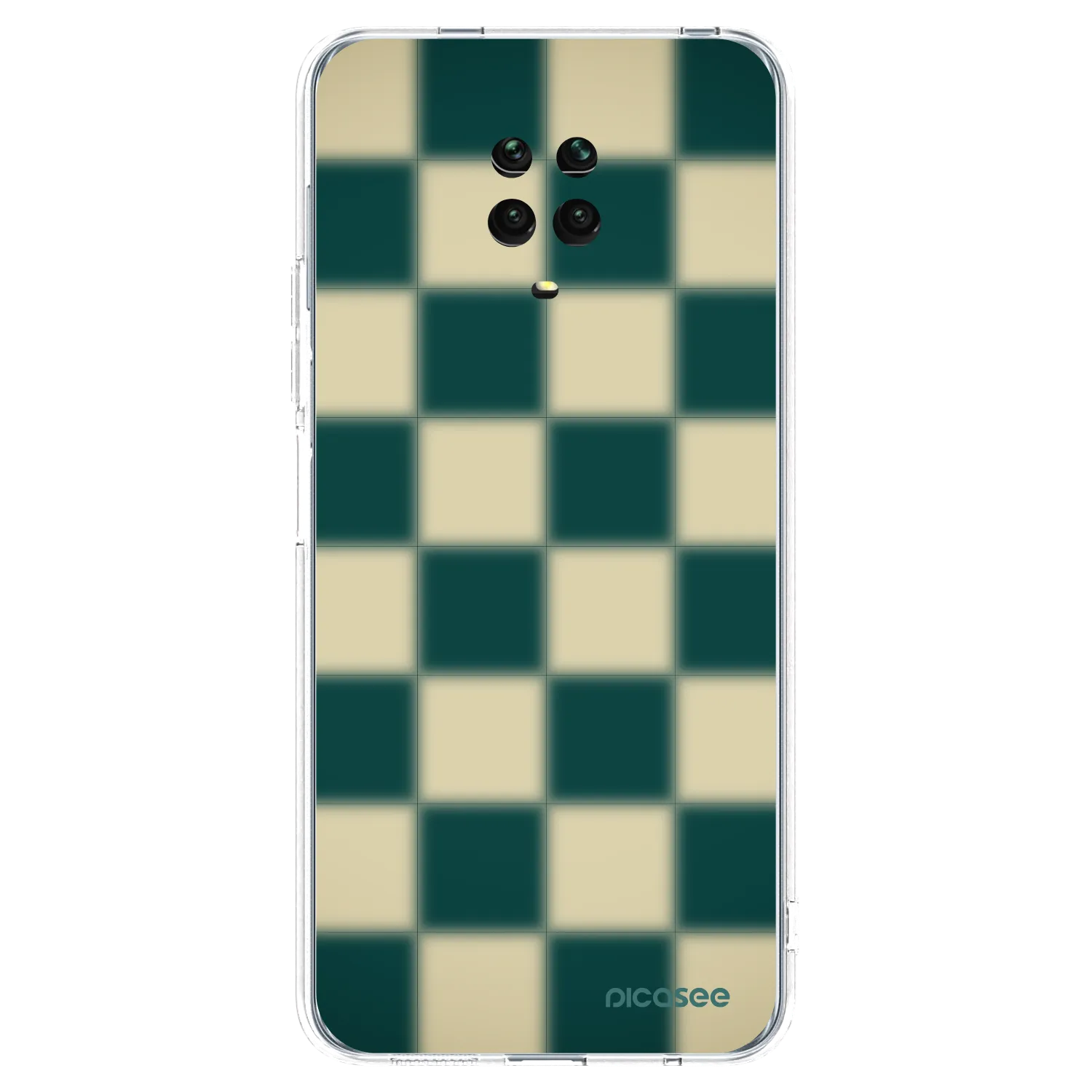 Picasee átlátszó szilikon tok az alábbi mobiltelefonokra Xiaomi Redmi Note 9 Pro - Shadow Chess