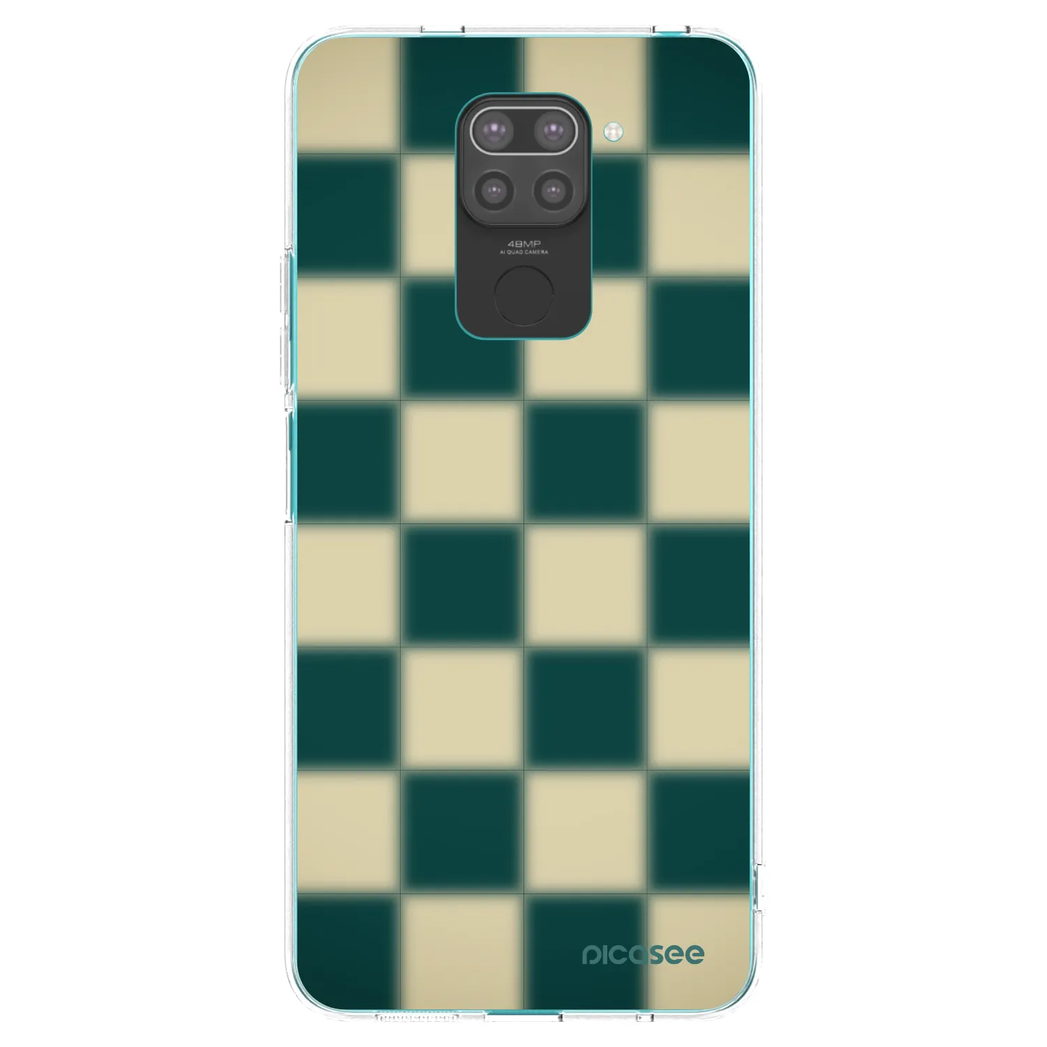 Picasee fekete szilikon tok az alábbi mobiltelefonokra Xiaomi Redmi Note 9 - Shadow Chess