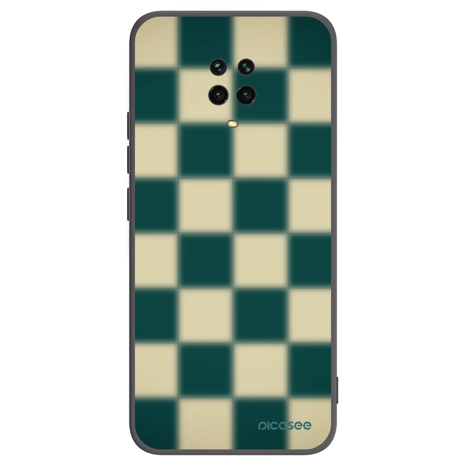 Picasee fekete szilikon tok az alábbi mobiltelefonokra Xiaomi Redmi Note 9S - Shadow Chess