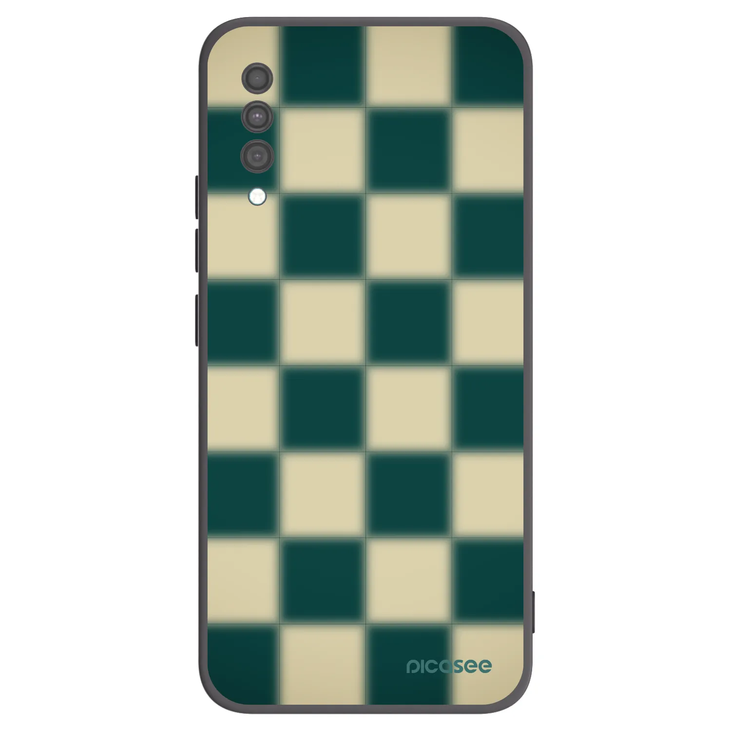 Picasee fekete szilikon tok az alábbi mobiltelefonokra Samsung Galaxy A30s A307F - Shadow Chess