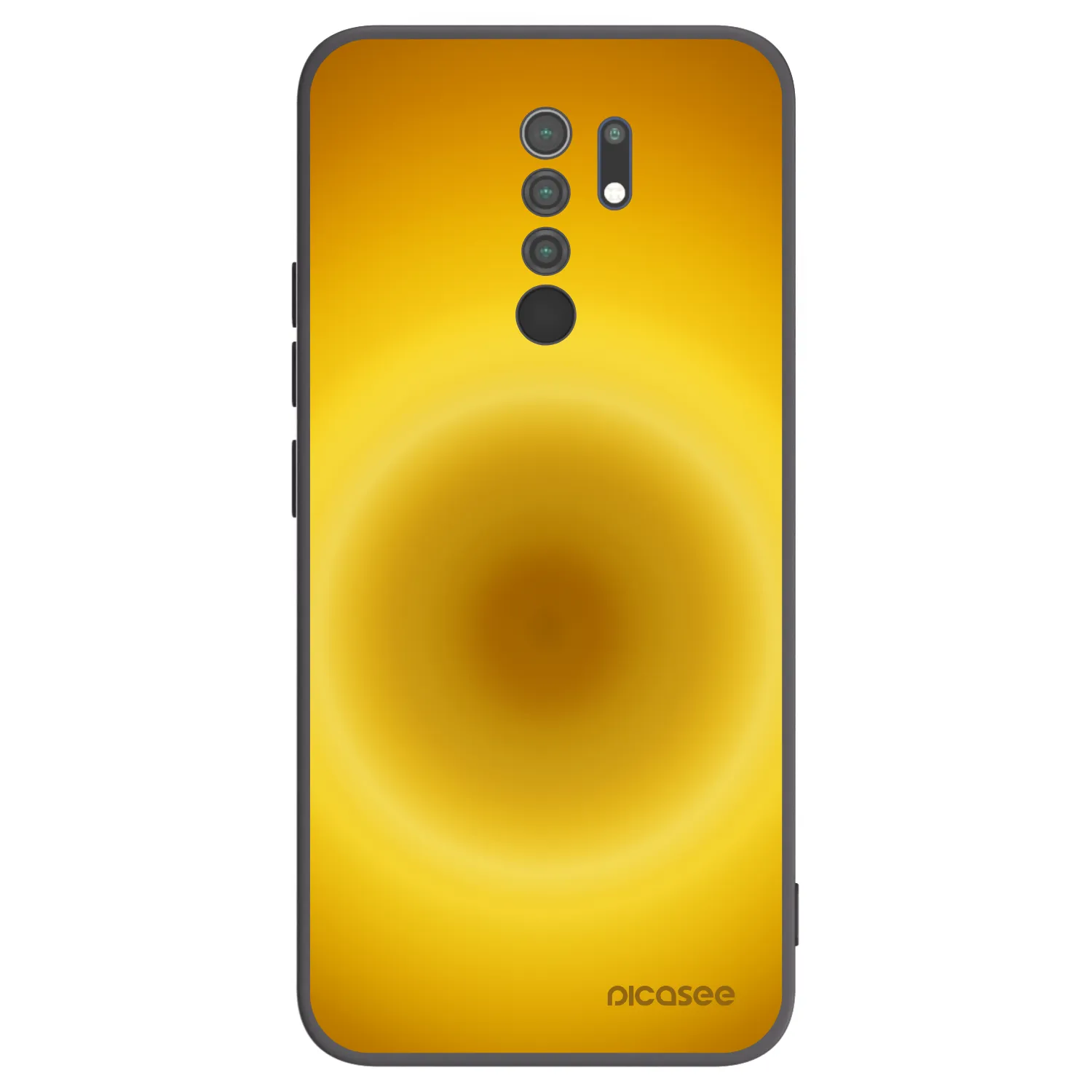 Picasee fekete szilikon tok az alábbi mobiltelefonokra Xiaomi Redmi 9 - Solar Pulse
