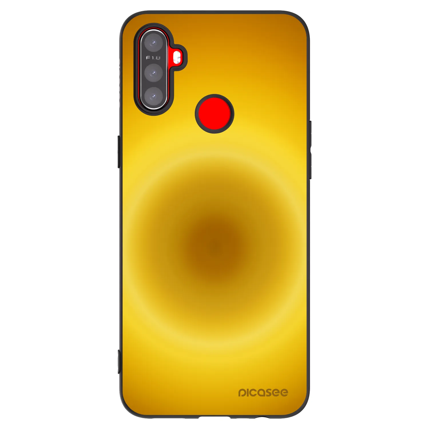 Picasee fekete szilikon tok az alábbi mobiltelefonokra Realme C3 - Solar Pulse