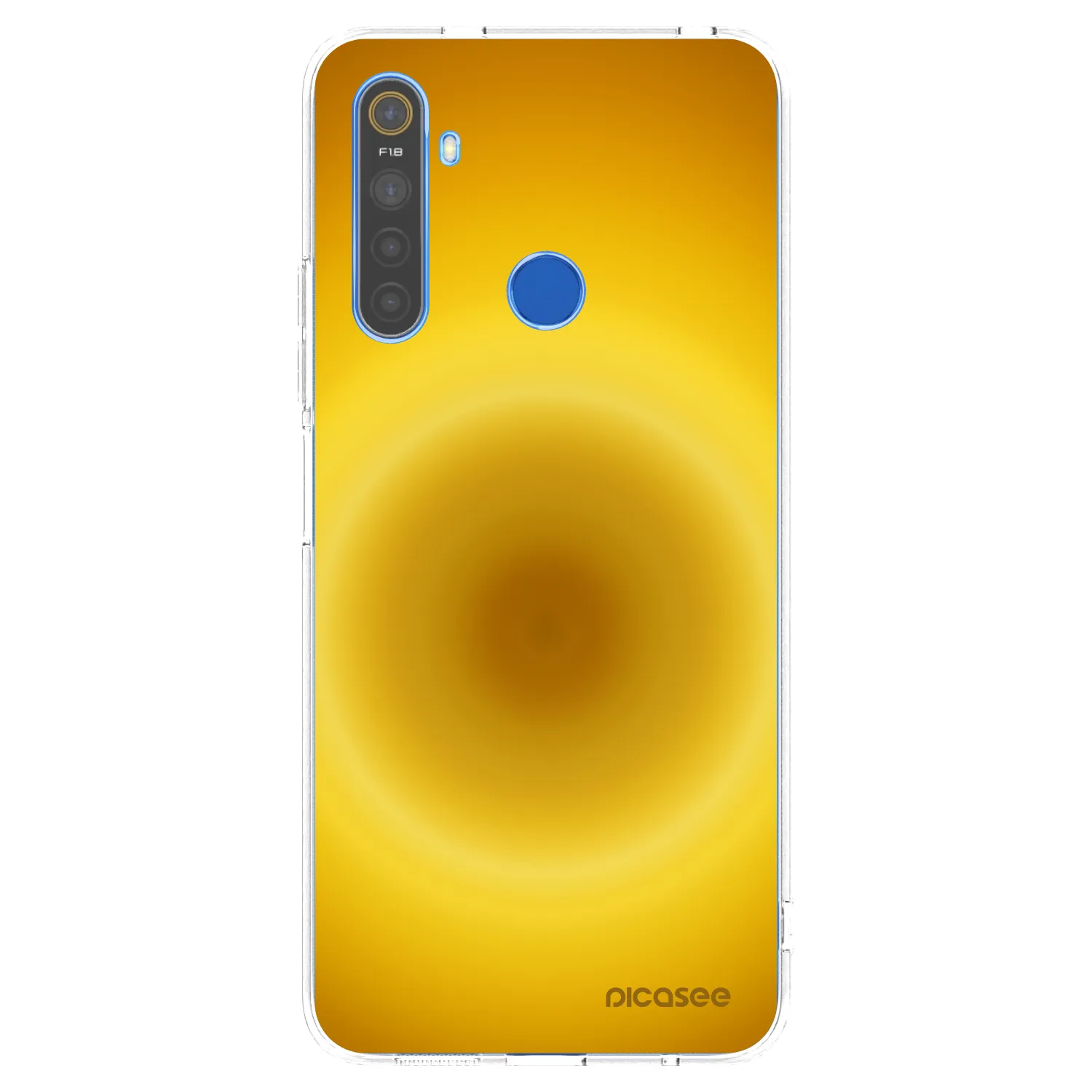 Picasee átlátszó szilikon tok az alábbi mobiltelefonokra Realme 5 - Solar Pulse