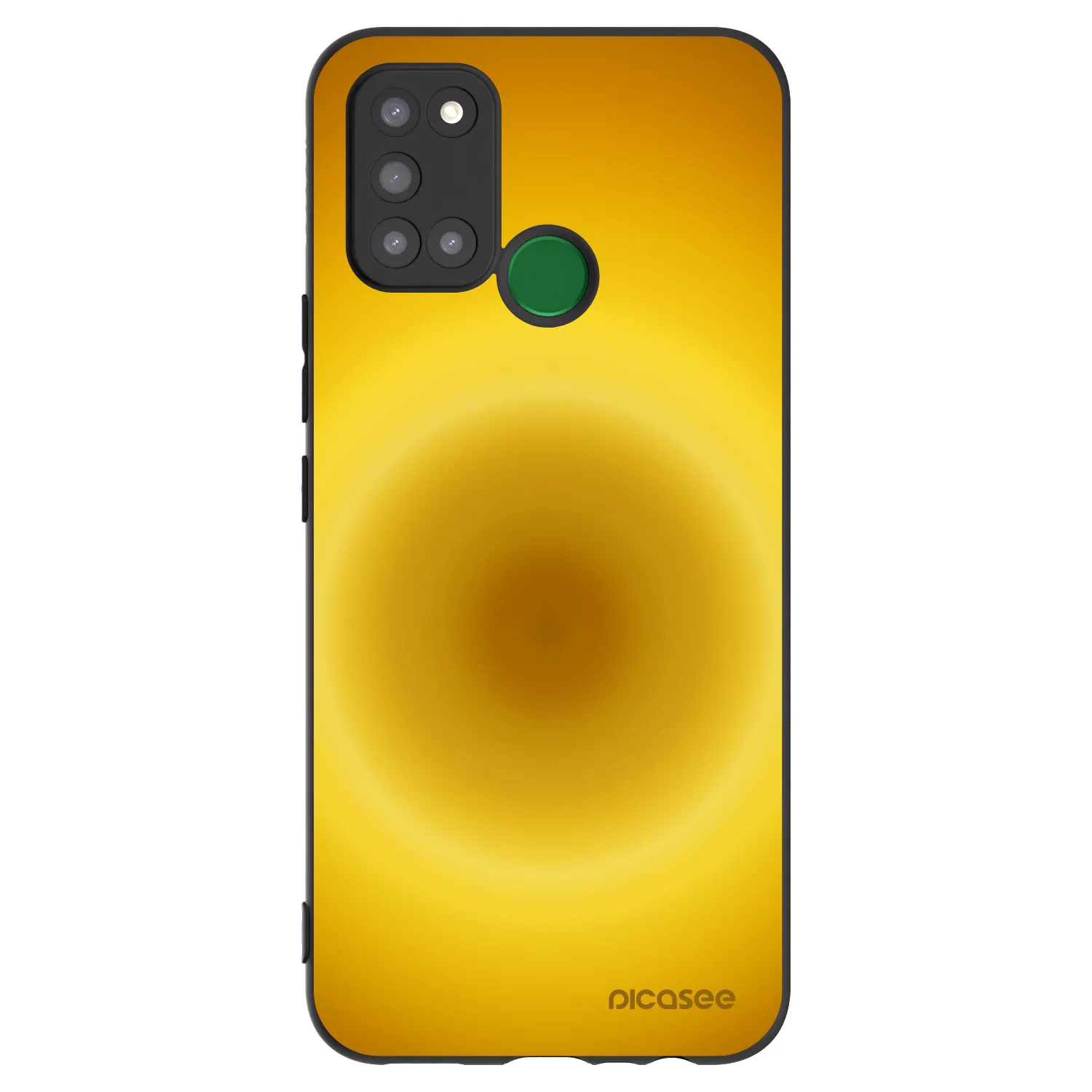 Picasee fekete szilikon tok az alábbi mobiltelefonokra Realme 7i - Solar Pulse