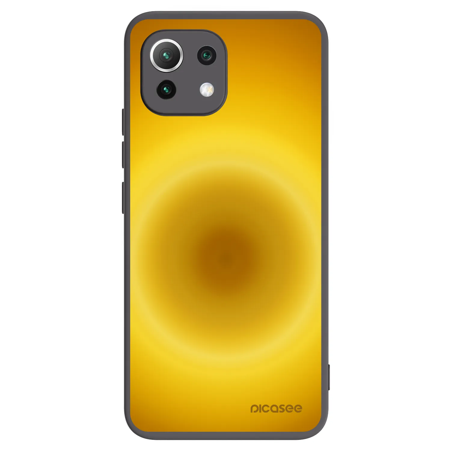 Picasee fekete szilikon tok az alábbi mobiltelefonokra Xiaomi Mi 11 Lite - Solar Pulse