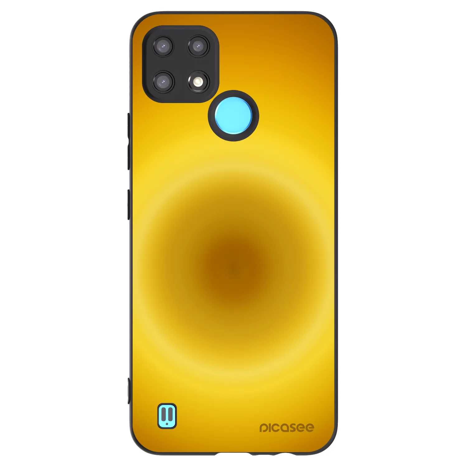 Picasee fekete szilikon tok az alábbi mobiltelefonokra Realme C21 - Solar Pulse