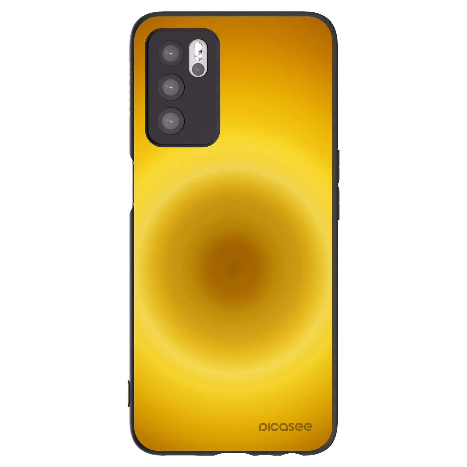 Picasee fekete szilikon tok az alábbi mobiltelefonokra OPPO A16s - Solar Pulse