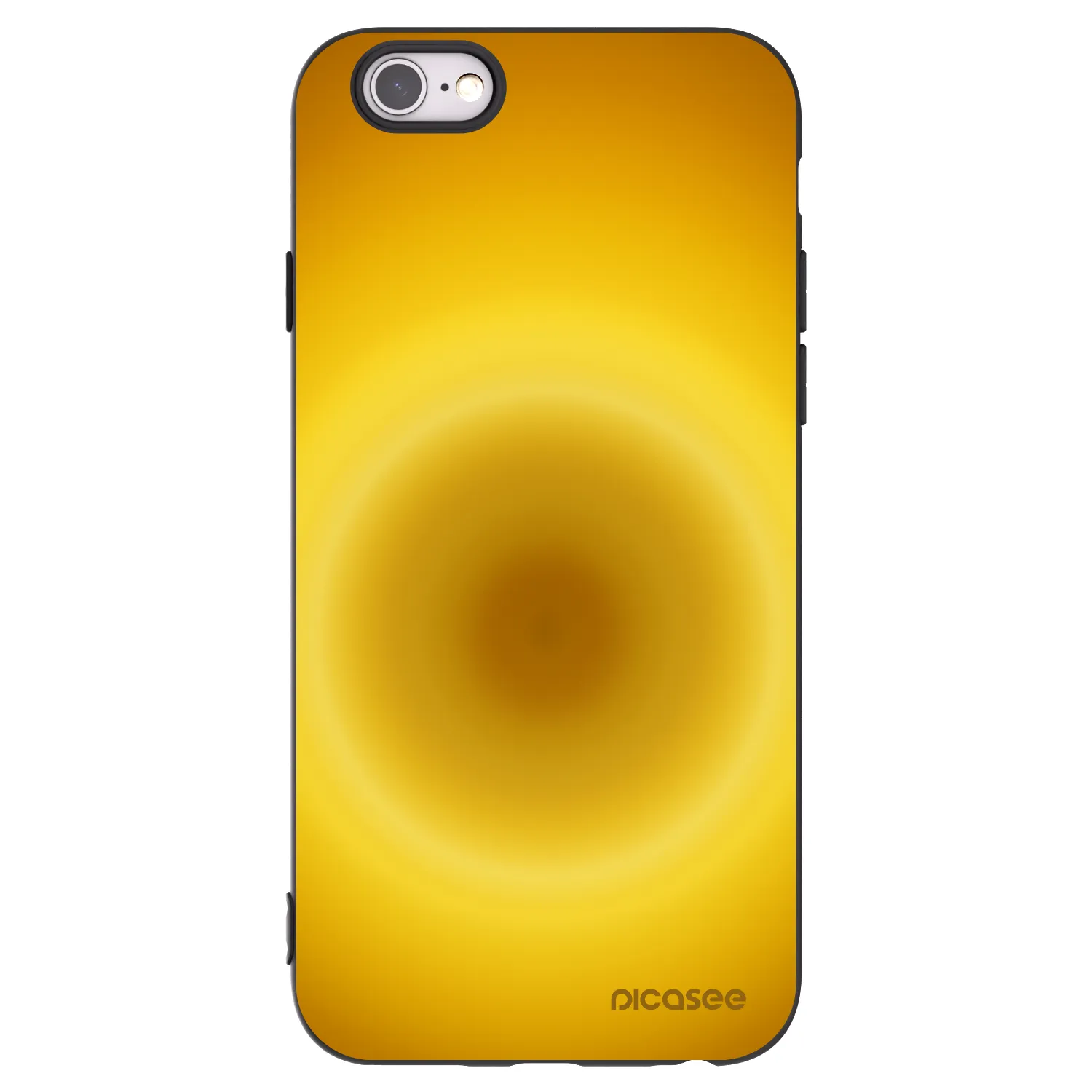 Picasee fekete szilikon tok az alábbi mobiltelefonokra Apple iPhone 6/6S - Solar Pulse