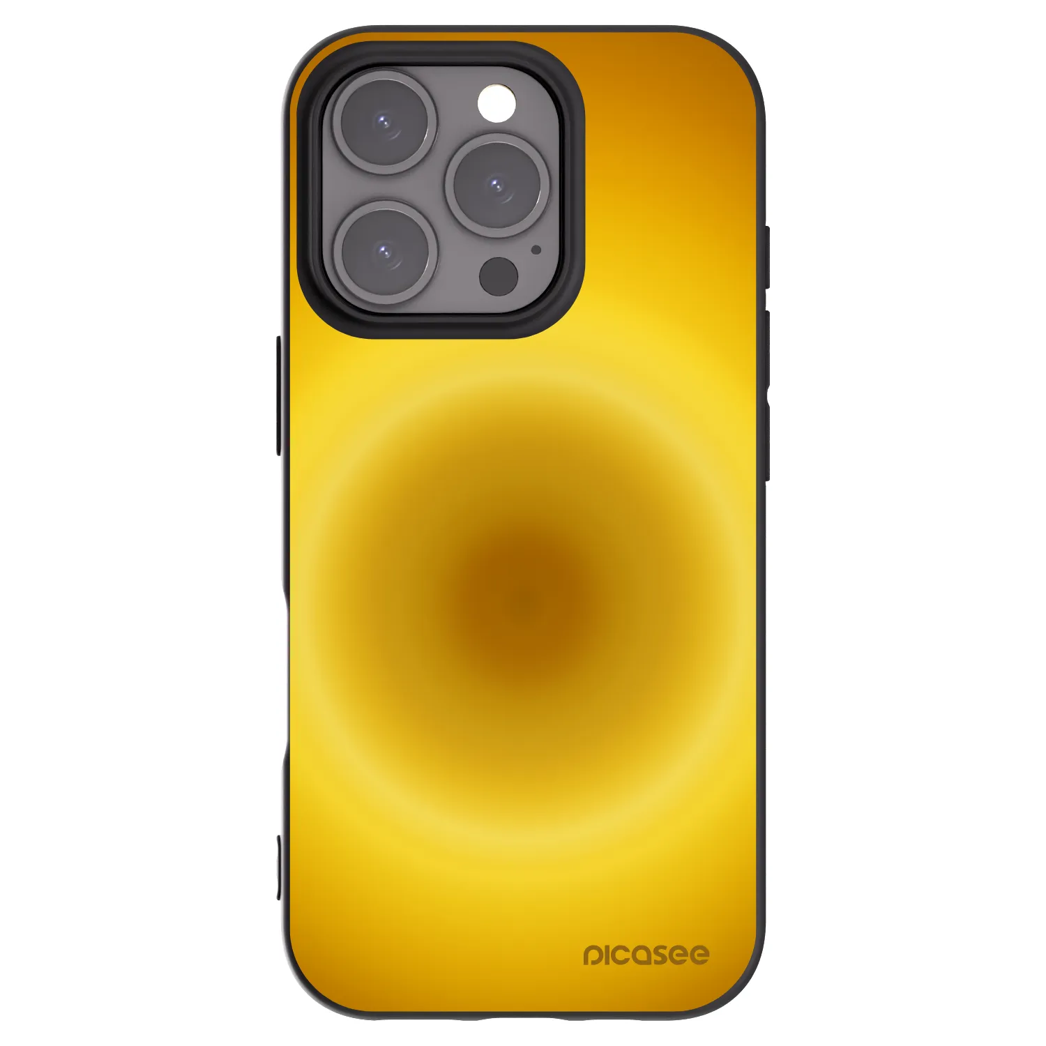 Picasee fekete szilikon tok az alábbi mobiltelefonokra Apple iPhone 16 Pro - Solar Pulse