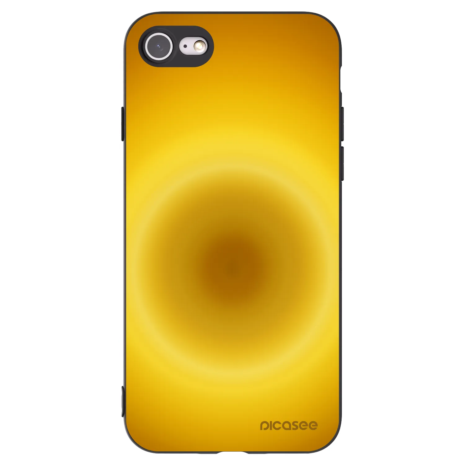 Picasee fekete szilikon tok az alábbi mobiltelefonokra Apple iPhone SE 2020 - Solar Pulse