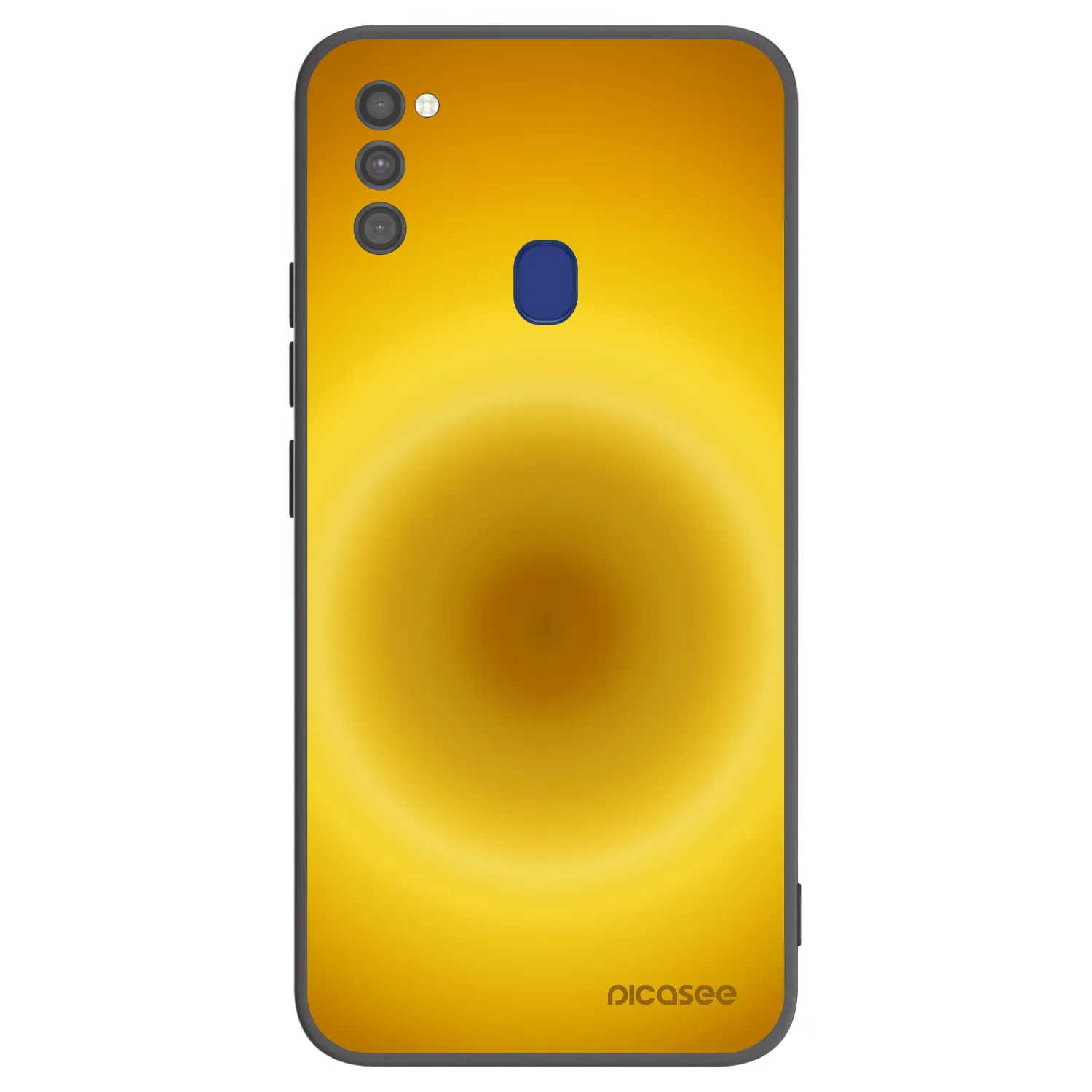 Picasee fekete szilikon tok az alábbi mobiltelefonokra Samsung Galaxy M21 M215F - Solar Pulse