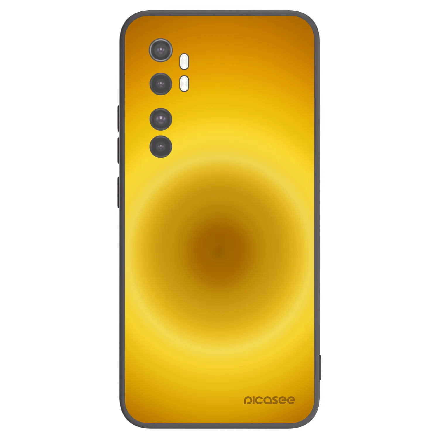 Picasee fekete szilikon tok az alábbi mobiltelefonokra Xiaomi Mi Note 10 Lite - Solar Pulse