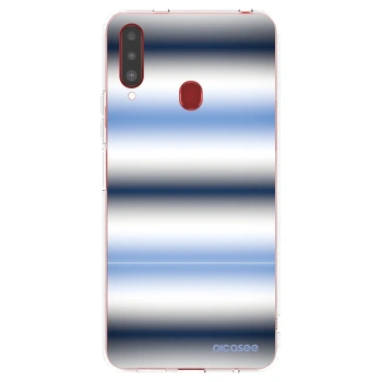 Picasee átlátszó szilikon tok az alábbi mobiltelefonokra Samsung Galaxy A20s - Static Lines