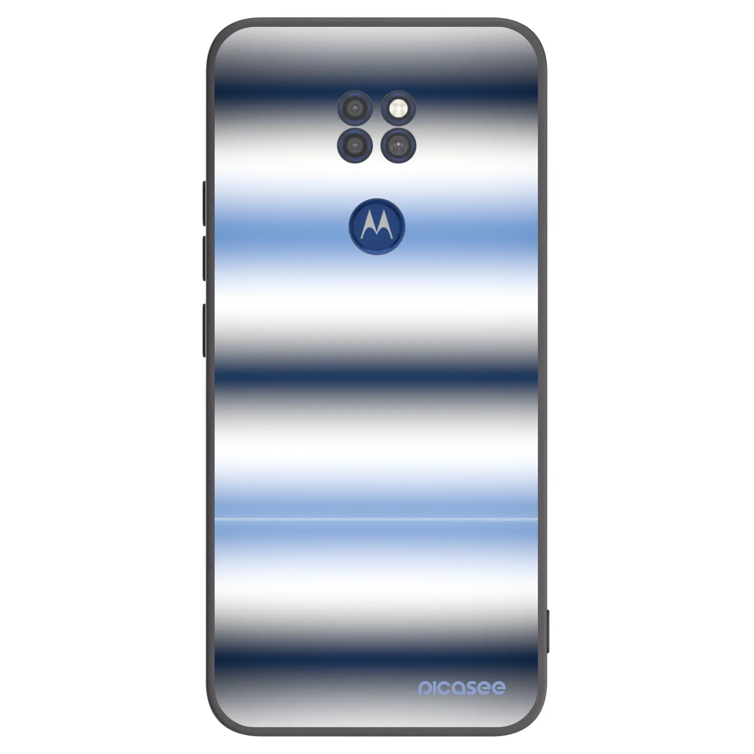 Picasee fekete szilikon tok az alábbi mobiltelefonokra Motorola Moto G9 Play - Static Lines