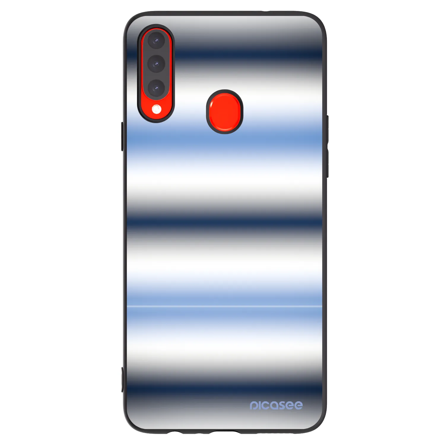 Picasee fekete szilikon tok az alábbi mobiltelefonokra Samsung Galaxy A20s - Static Lines