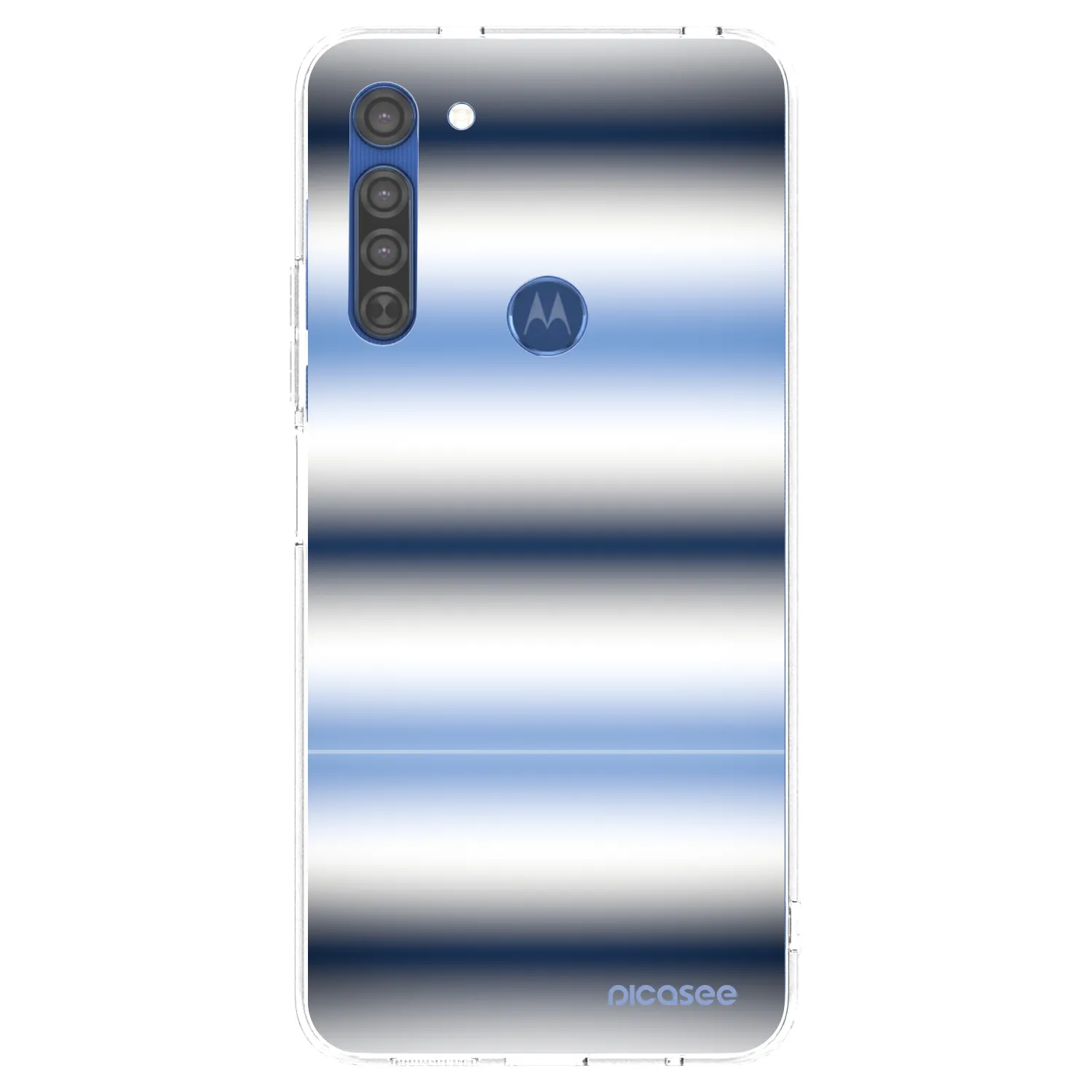 Picasee átlátszó szilikon tok az alábbi mobiltelefonokra Motorola Moto G8 - Static Lines