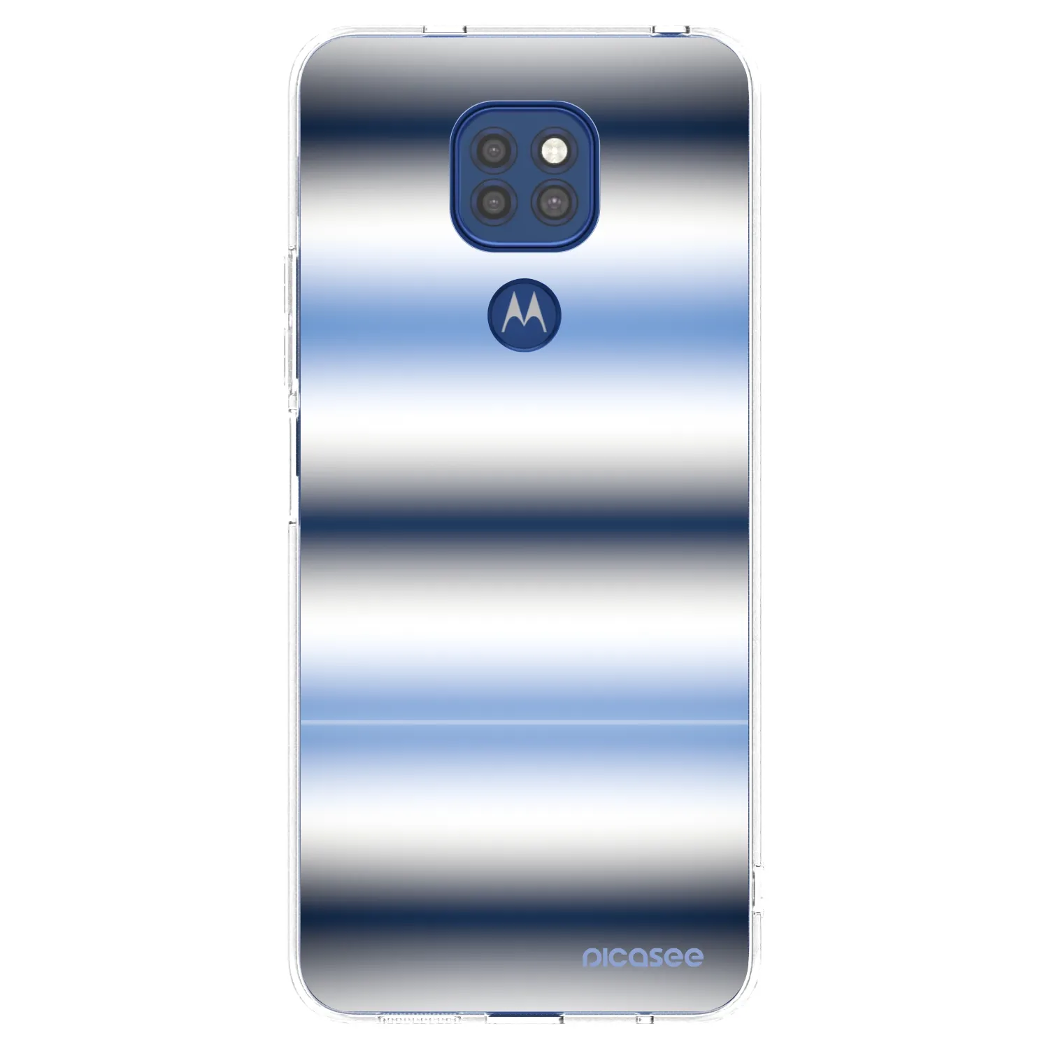 Picasee átlátszó szilikon tok az alábbi mobiltelefonokra Motorola Moto G9 Play - Static Lines