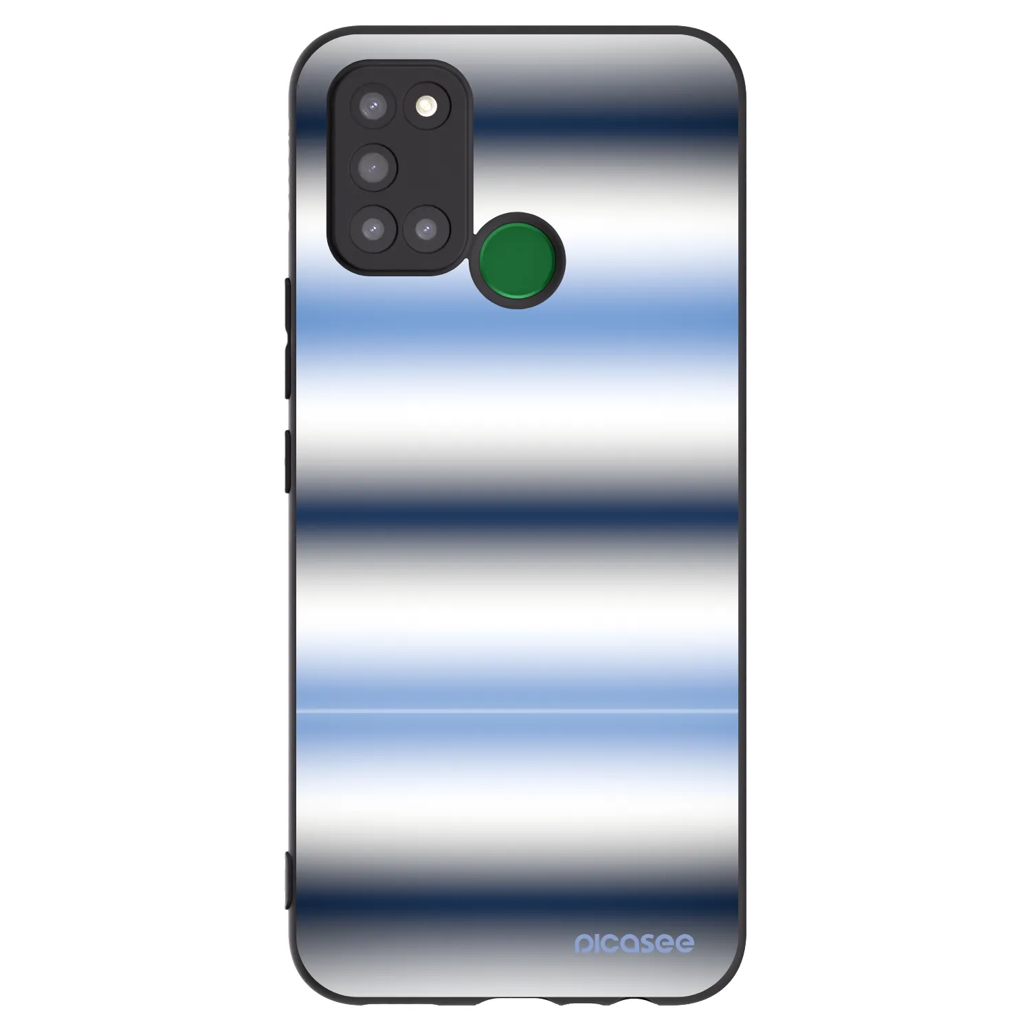 Picasee fekete szilikon tok az alábbi mobiltelefonokra Realme 7i - Static Lines