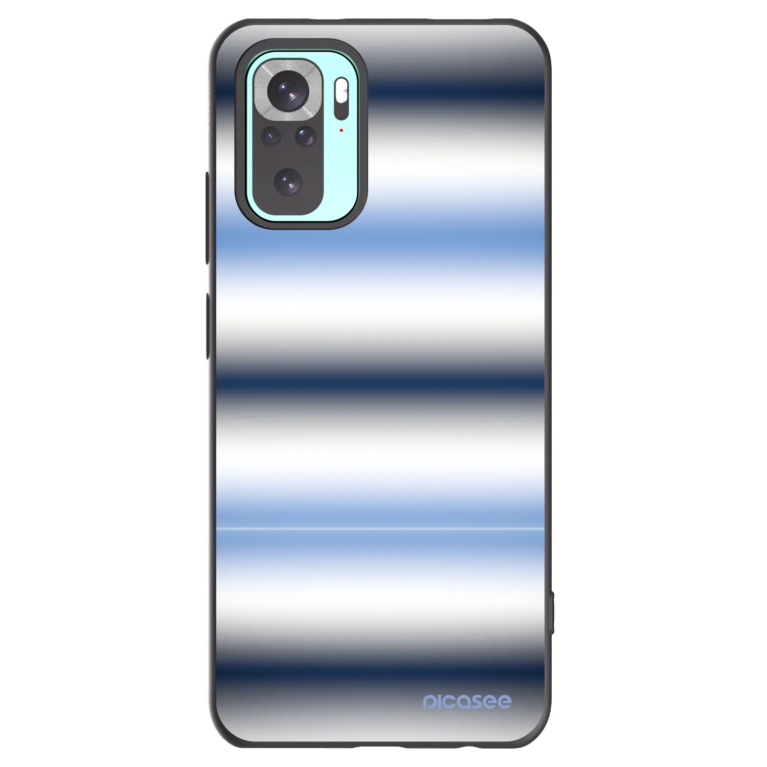 Picasee fekete szilikon tok az alábbi mobiltelefonokra Xiaomi Redmi Note 10 Pro - Static Lines